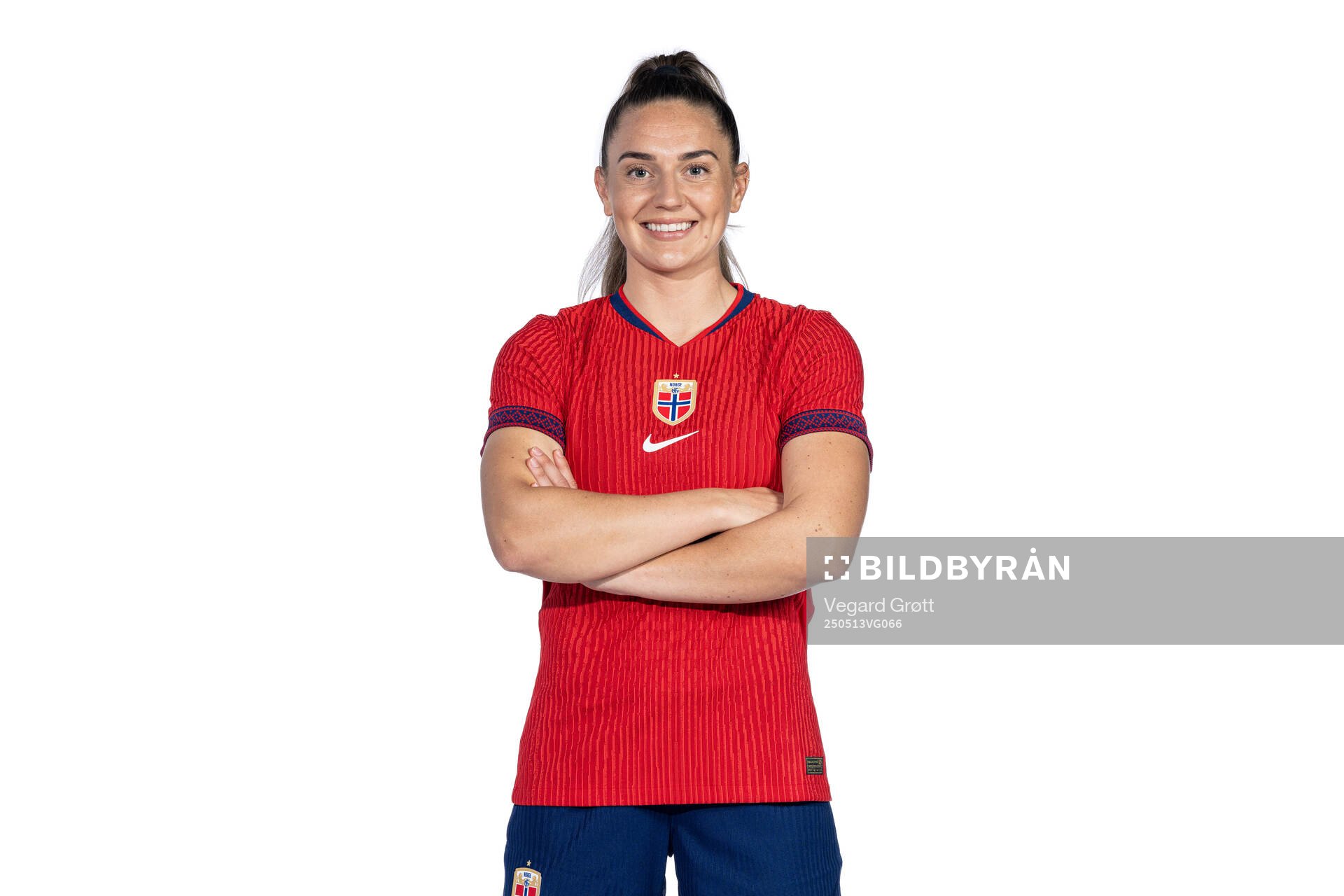 Vilde Bøe Risa of the Norwegian women's national football team poses for a portrait on February 18, 2025 in Toulouse. 