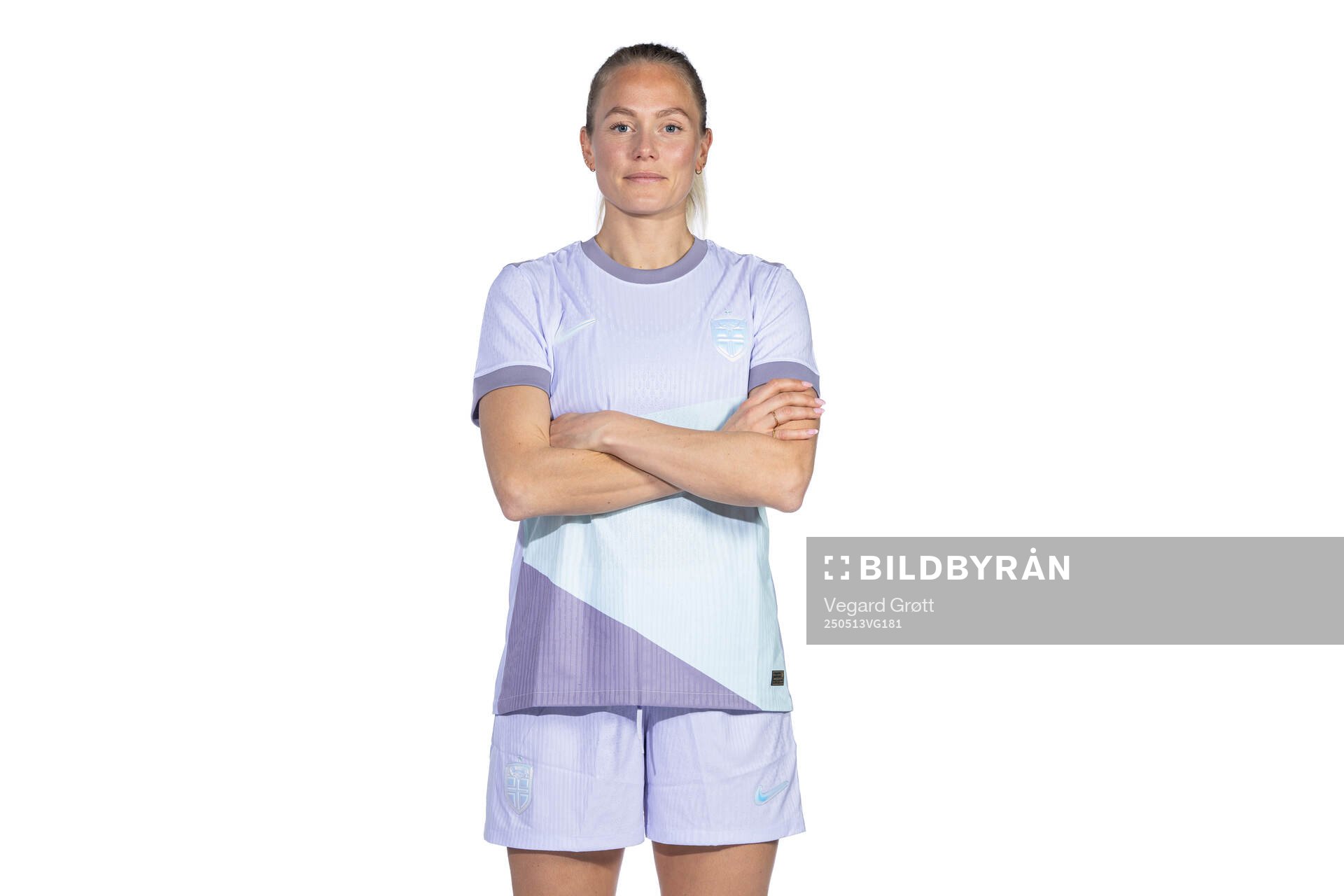 Guro Bergsvand of the Norwegian women's national football team poses for a portrait on February 18, 2025 in Toulouse. 