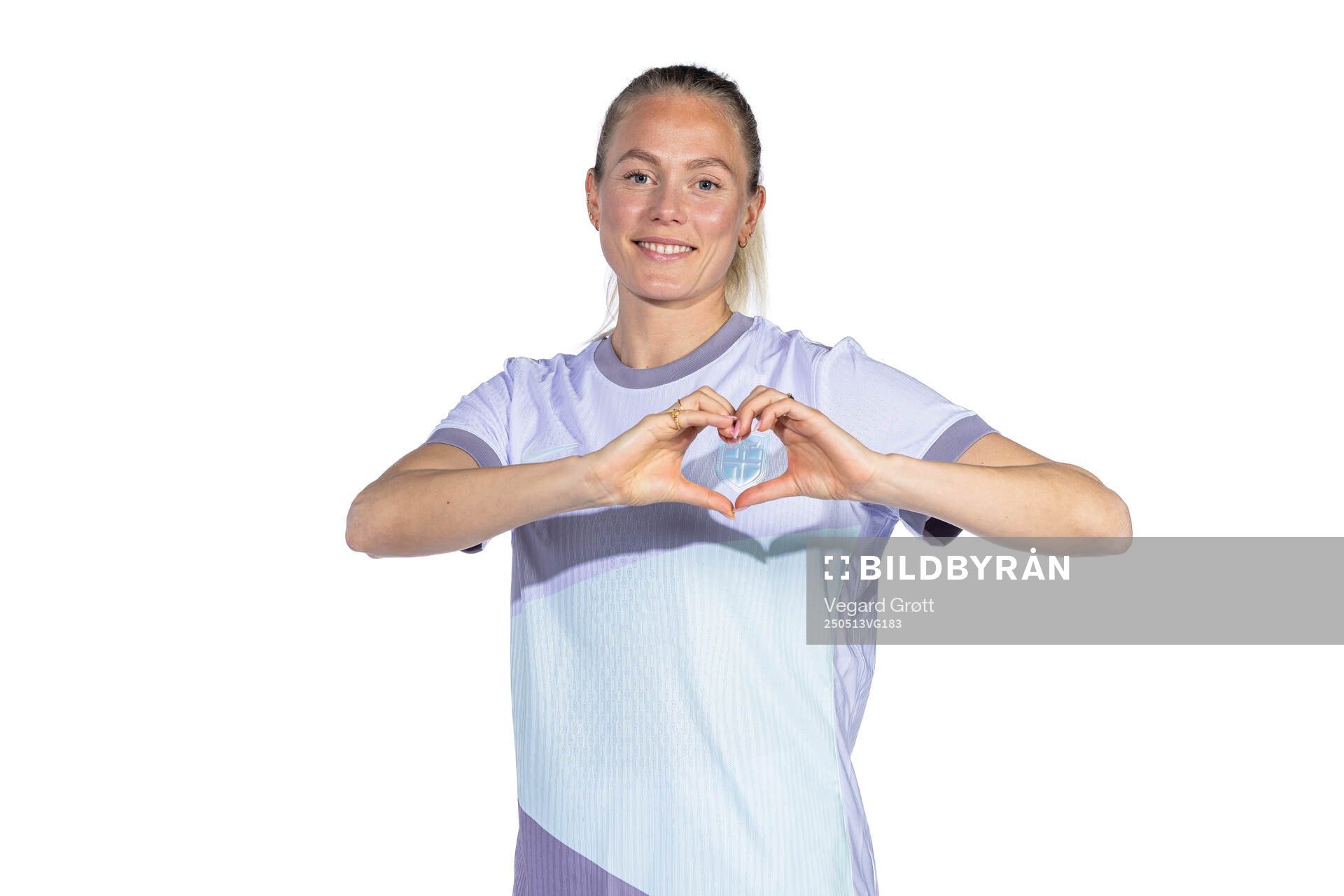 Guro Bergsvand of the Norwegian women's national football team poses for a portrait on February 18, 2025 in Toulouse. 