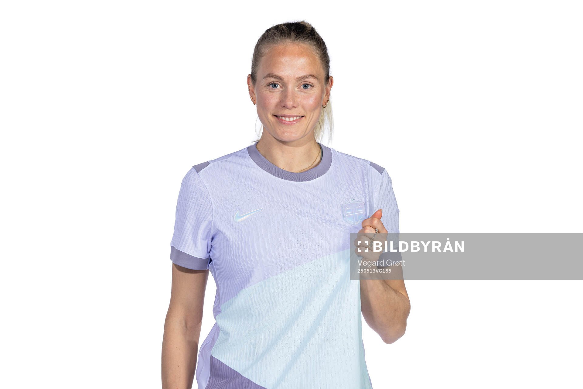 Guro Bergsvand of the Norwegian women's national football team poses for a portrait on February 18, 2025 in Toulouse. 