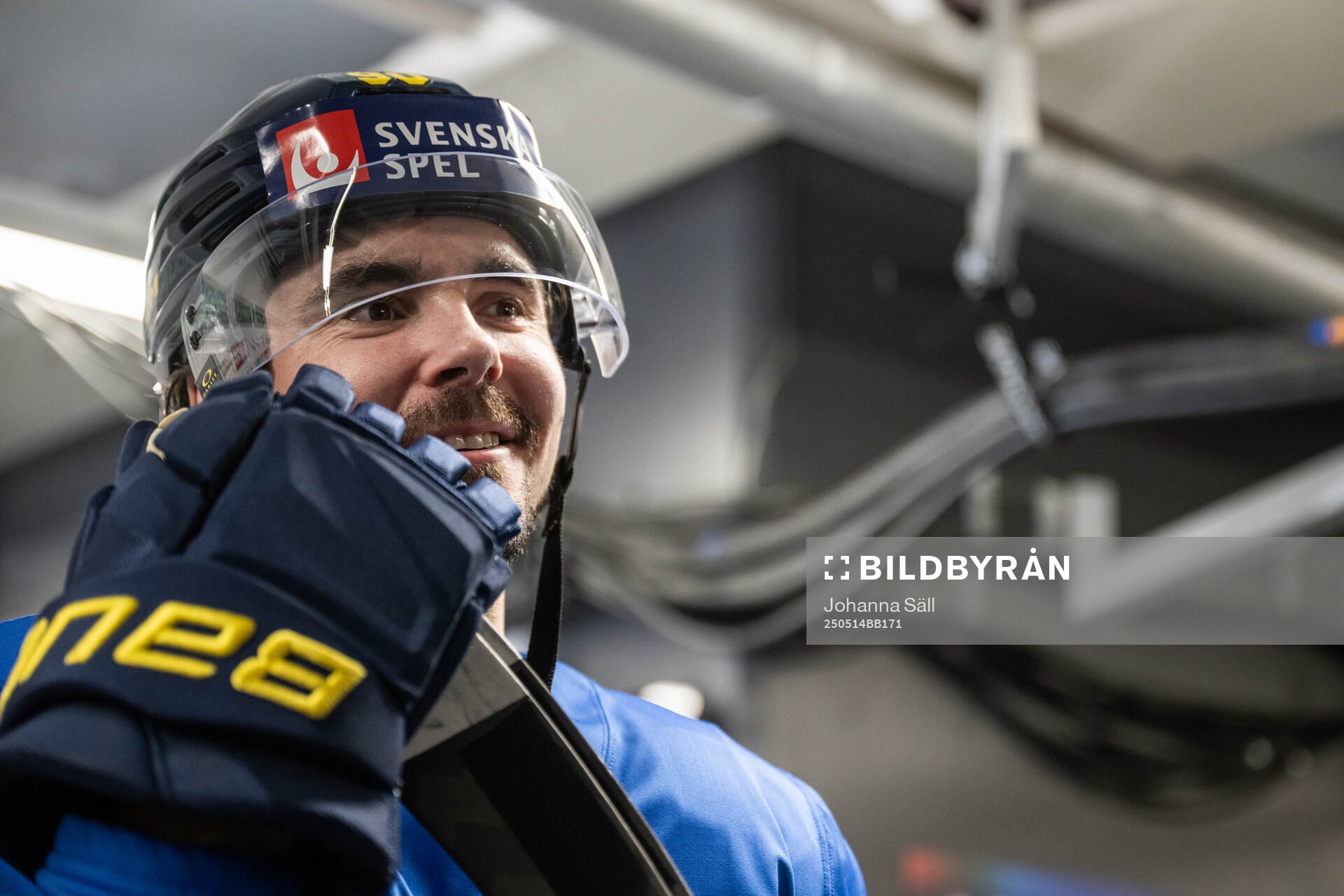 Marcus Johansson of Sweden at a practice session