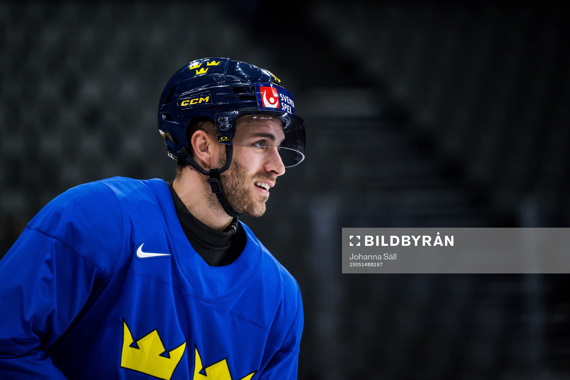 Alexander Wennberg of Sweden at a practice session