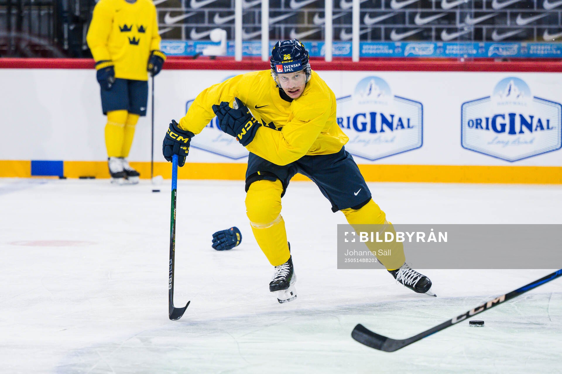 Anton Bengtsson of Sweden at a practice session