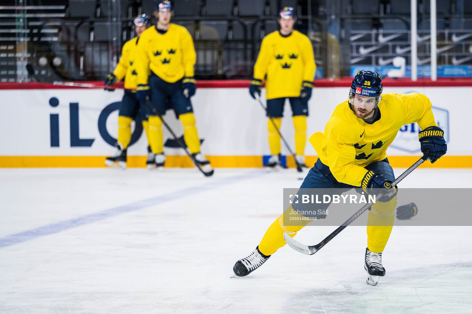 Elias Lindholm of Sweden at a practice session