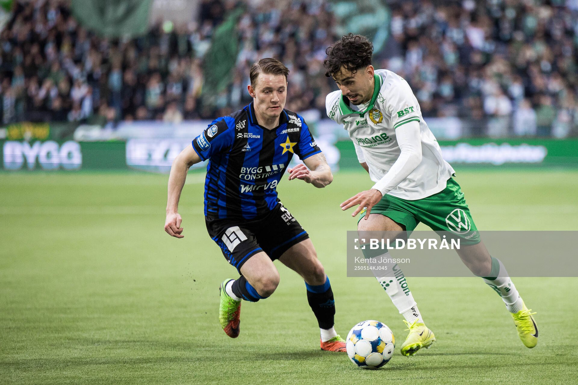 Sirius Noel Milleskog och Hammarbys Sebastian Tounekti