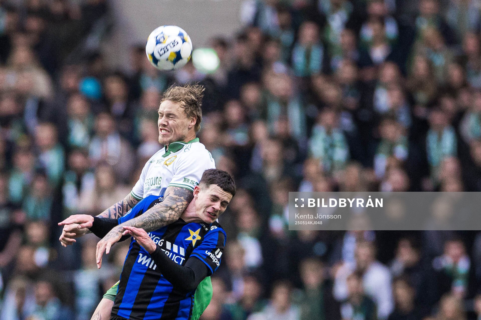 Hammarbys Victor Eriksson och Sirius Robbie Ure
