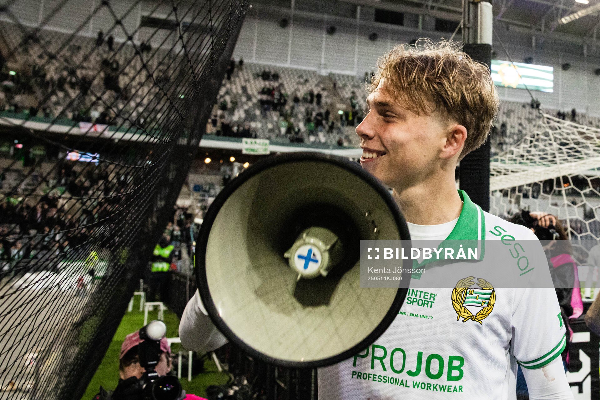 Hammarbys Wilson Lindberg Uhrström efter fotbollsmatchen i Allsvenskan mellan Hammarby och Sirius den 14 maj 2025 i Stockholm. 
