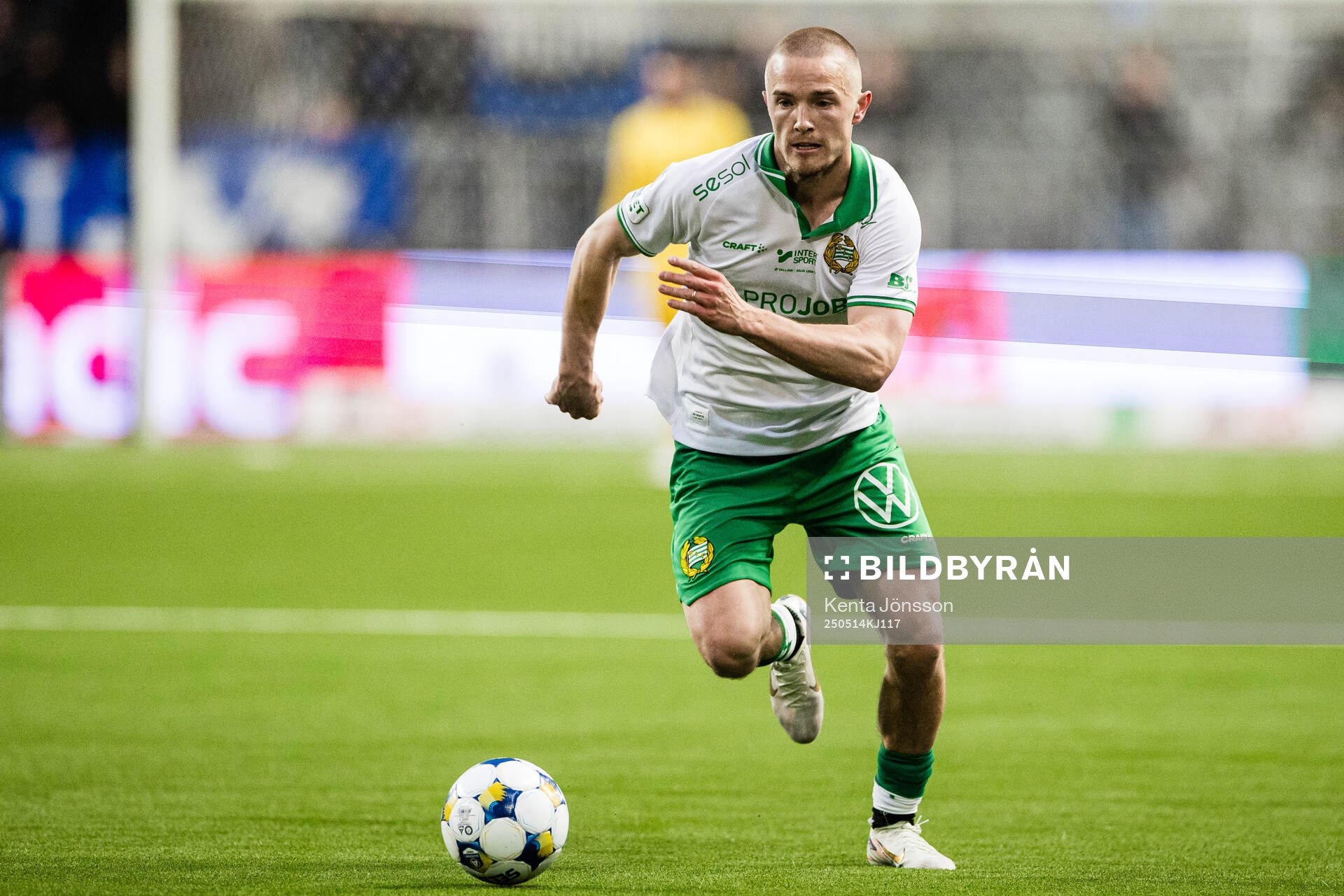 Hammarbys Jacob Ouro Ortmark  fotbollsmatchen i Allsvenskan