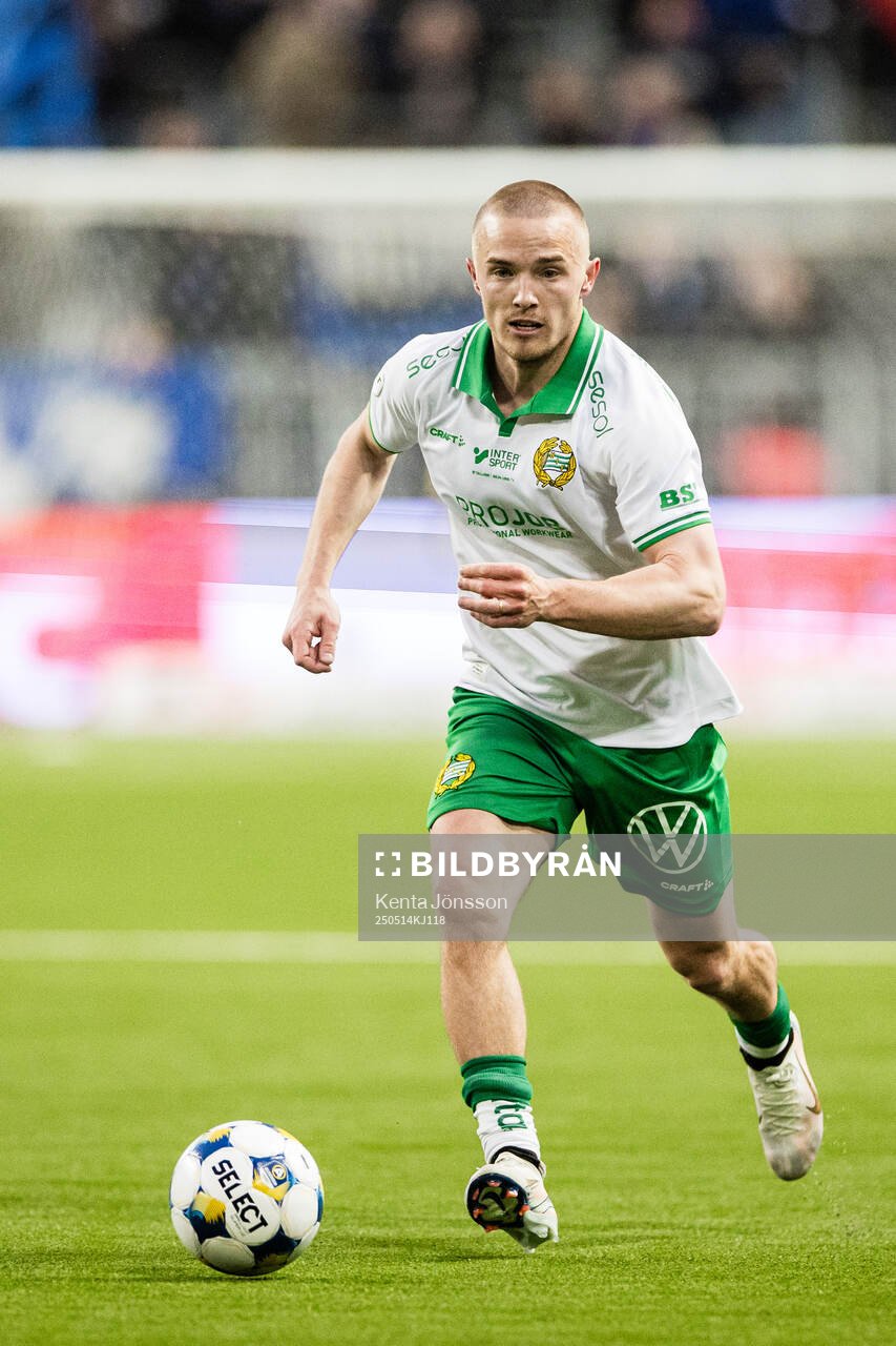 Hammarbys Jacob Ouro Ortmark fotbollsmatchen i Allsvenskan