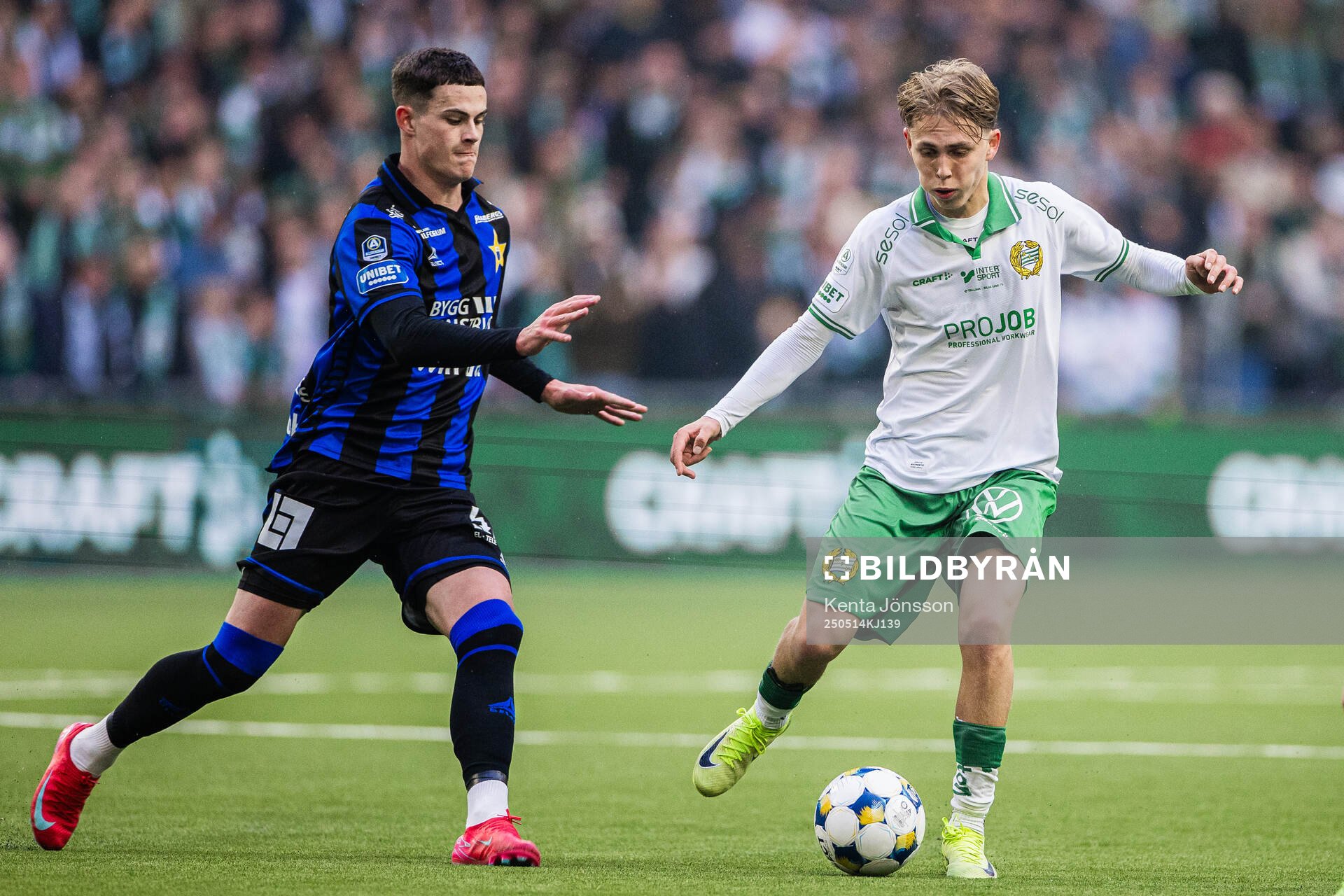 Sirius Robbie Ure och Hammarbys Wilson Lindberg Uhrström