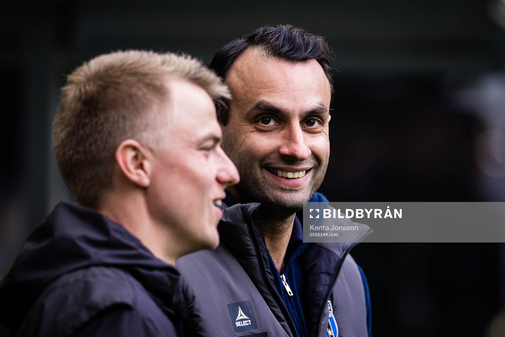 Sirius tränare Andreas Engelmark och Hammarbys fystränare