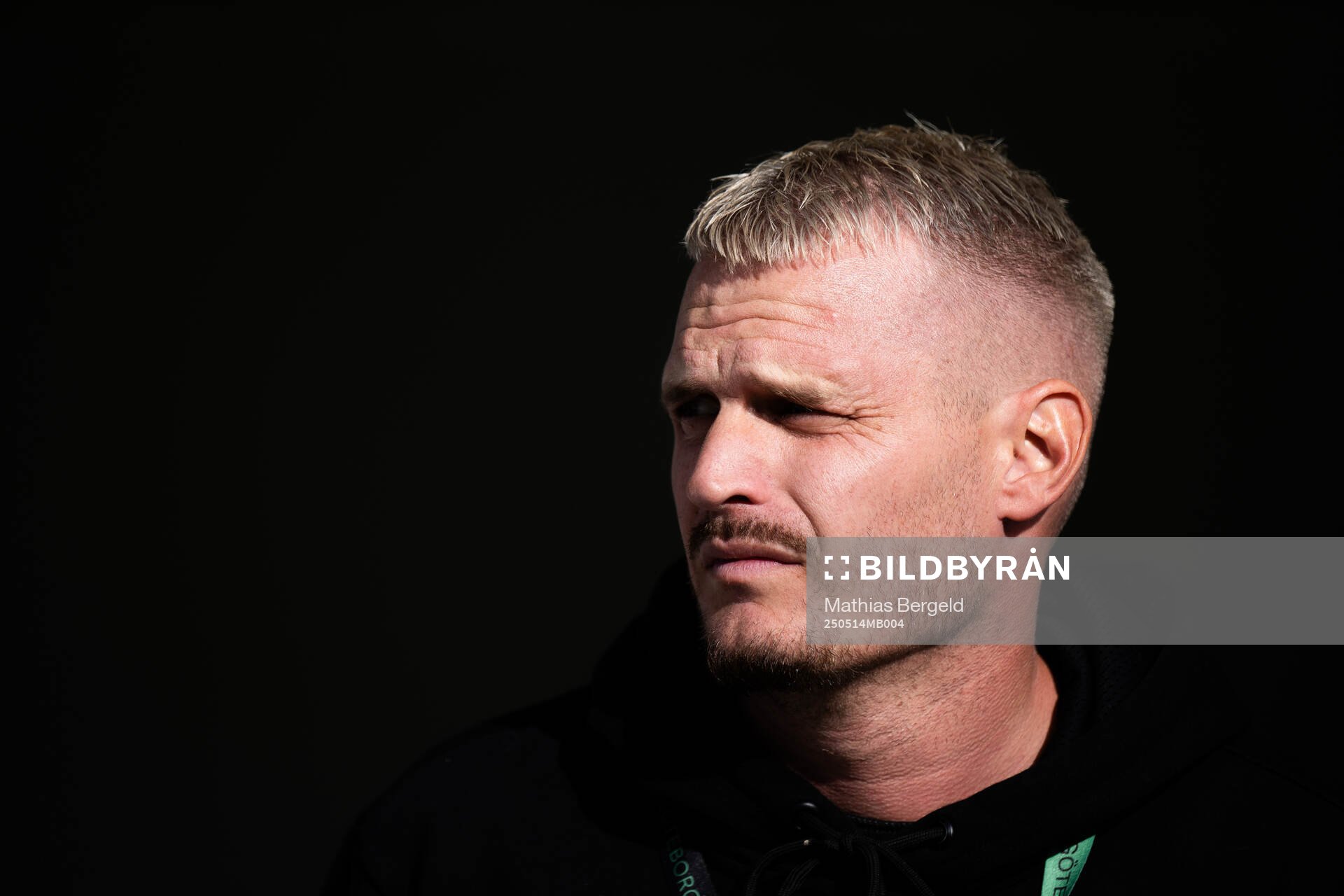 GAIS Jonas Lindberg inför fotbollsmatchen i Allsvenskan mellan Halmstad och GAIS den 14 maj 2025 i Halmstad. 
