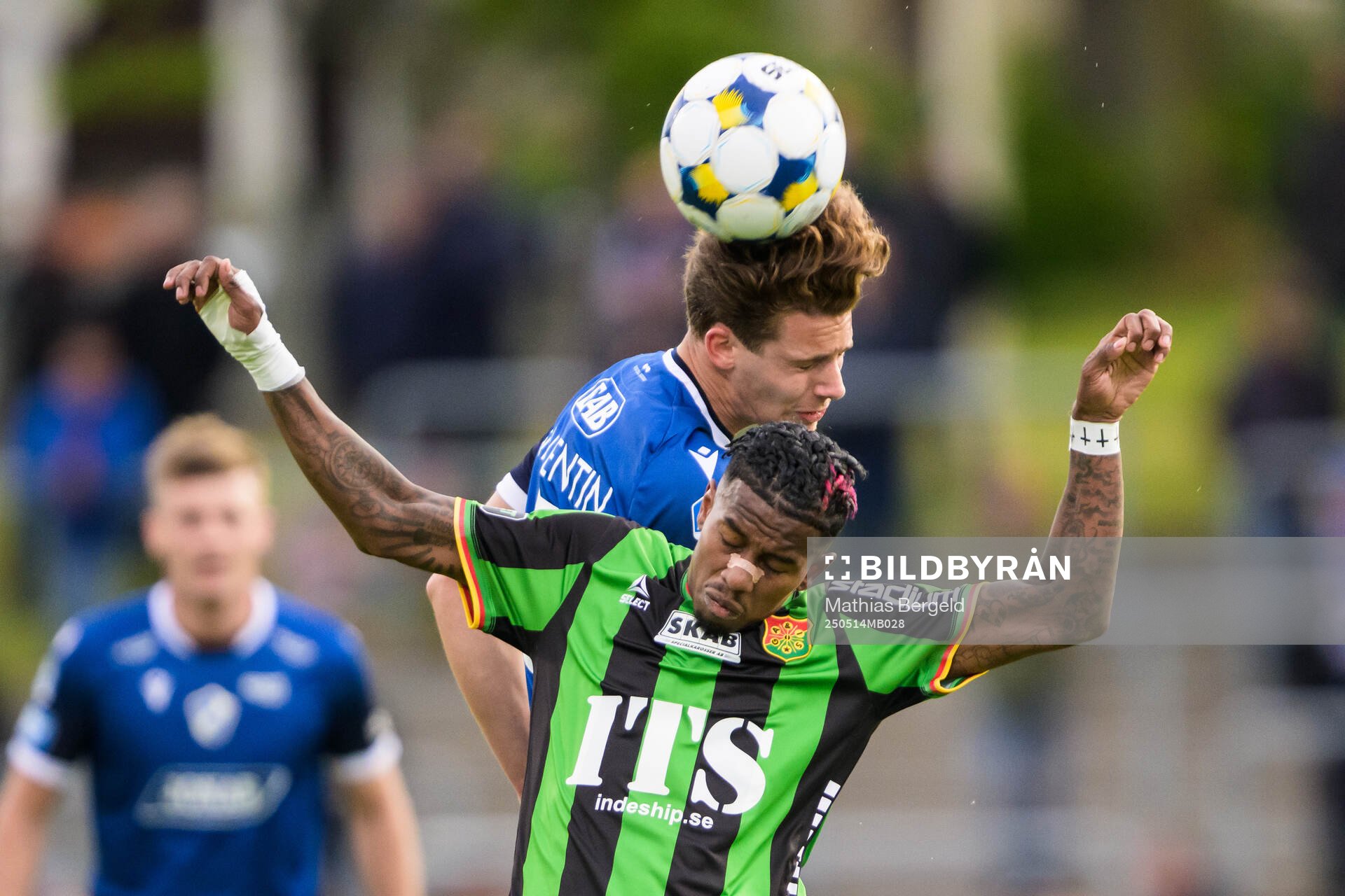 Halmstads Gabriel Wallentin och GAISs Chovanie Shakur