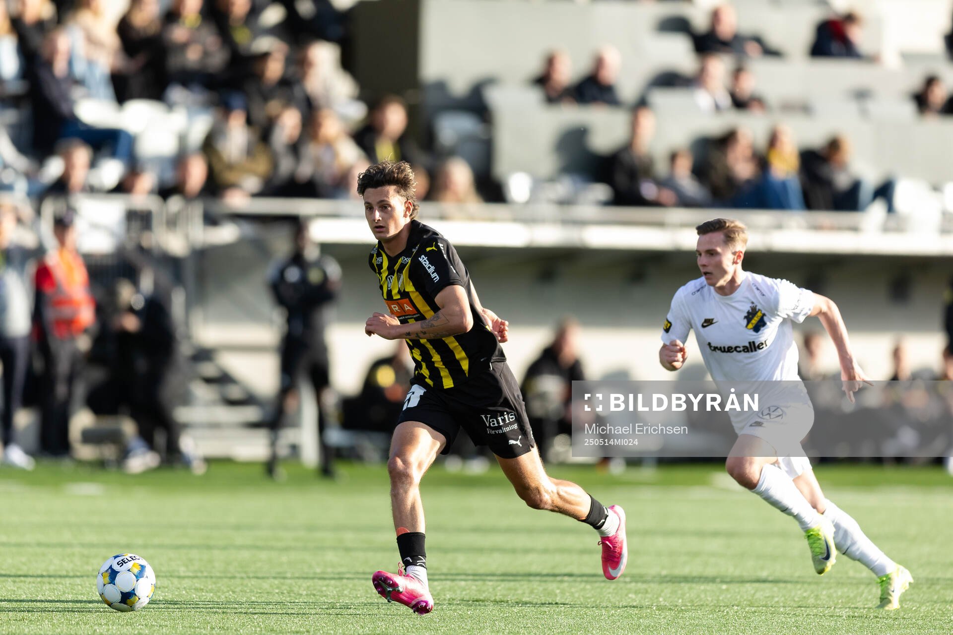 Häckens Silas Andersen under fotbollsmatchen i Allsvenskan mellan Häcken och AIK den 14 maj 2025 i Göteborg. 