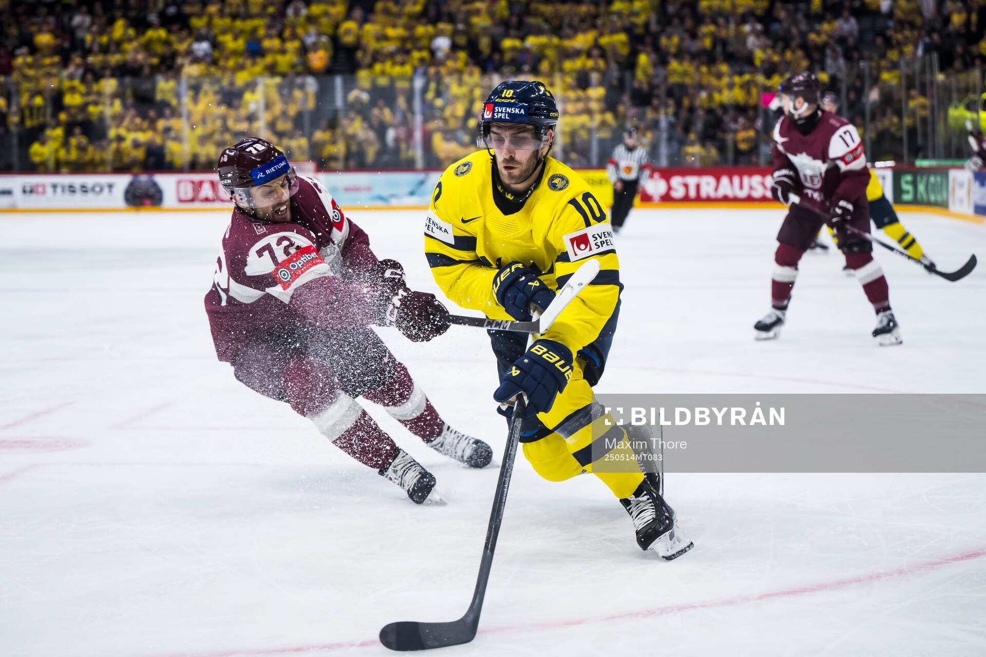 Janis Jaks of Latvia and Alexander Wennberg of Sweden