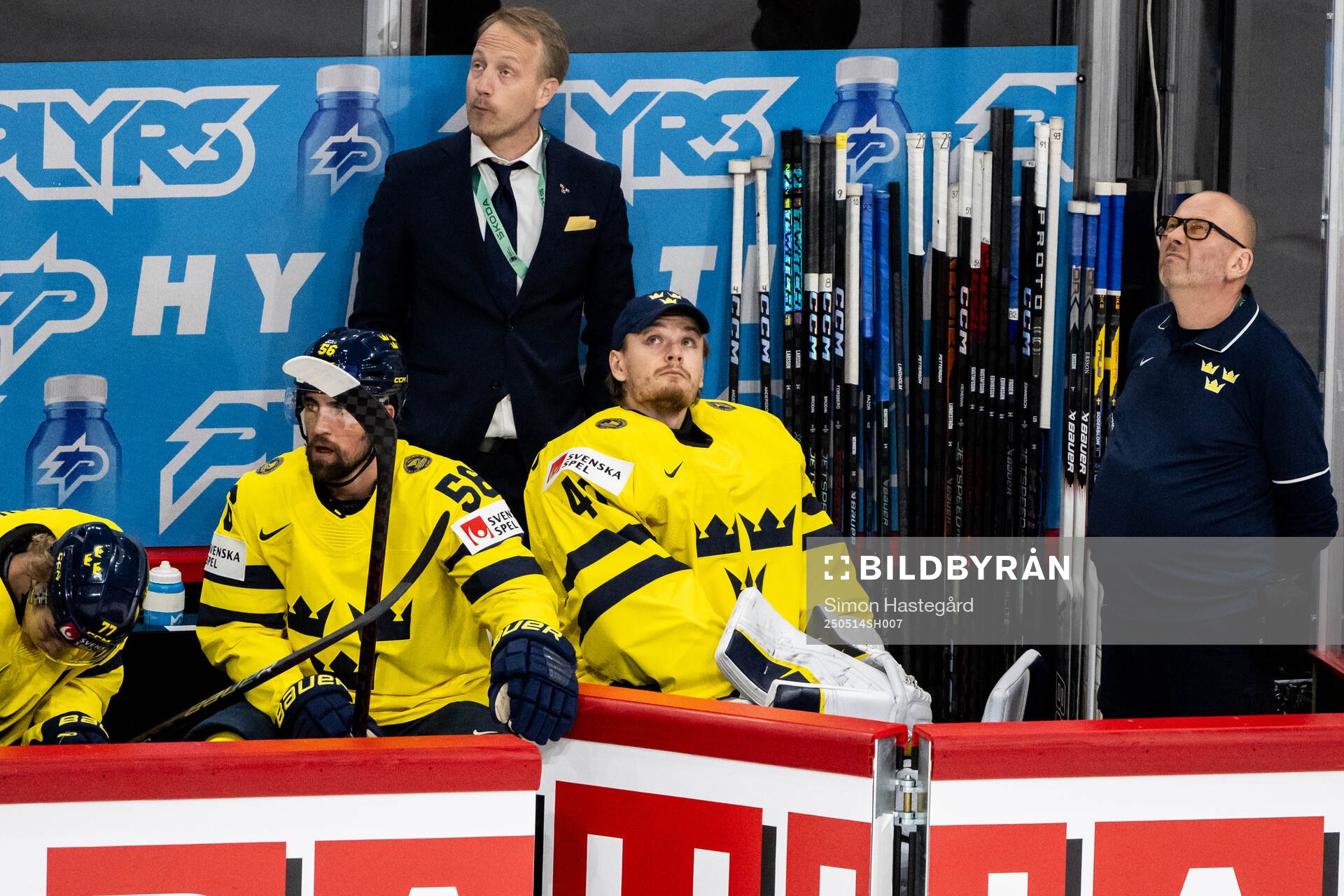 Goaltender Arvid Söderblom of Sweden