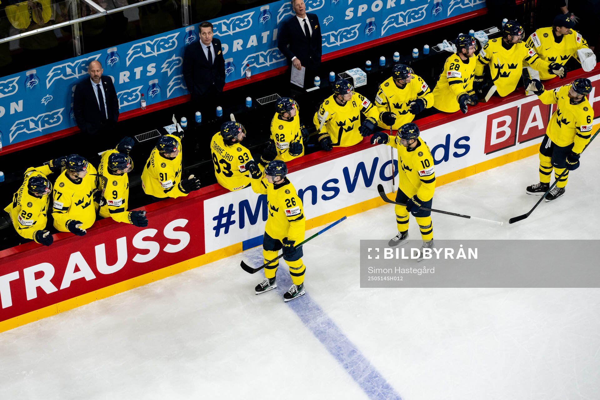 Anton Bengtsson of Sweden celebrate his 0-2 goal with the
