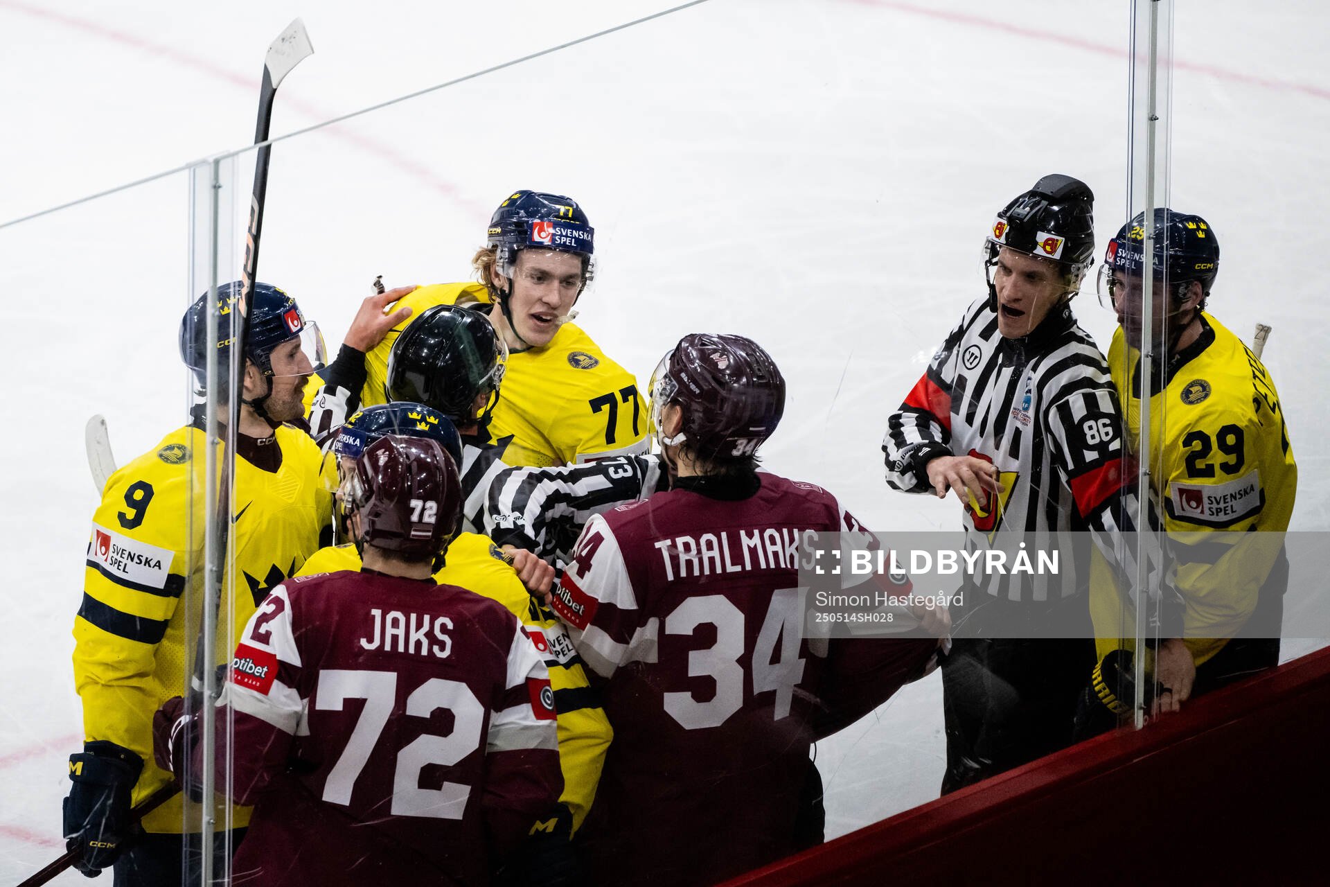 Simon Edvinsson of Sweden and Eduards Tralmaks of Latvia