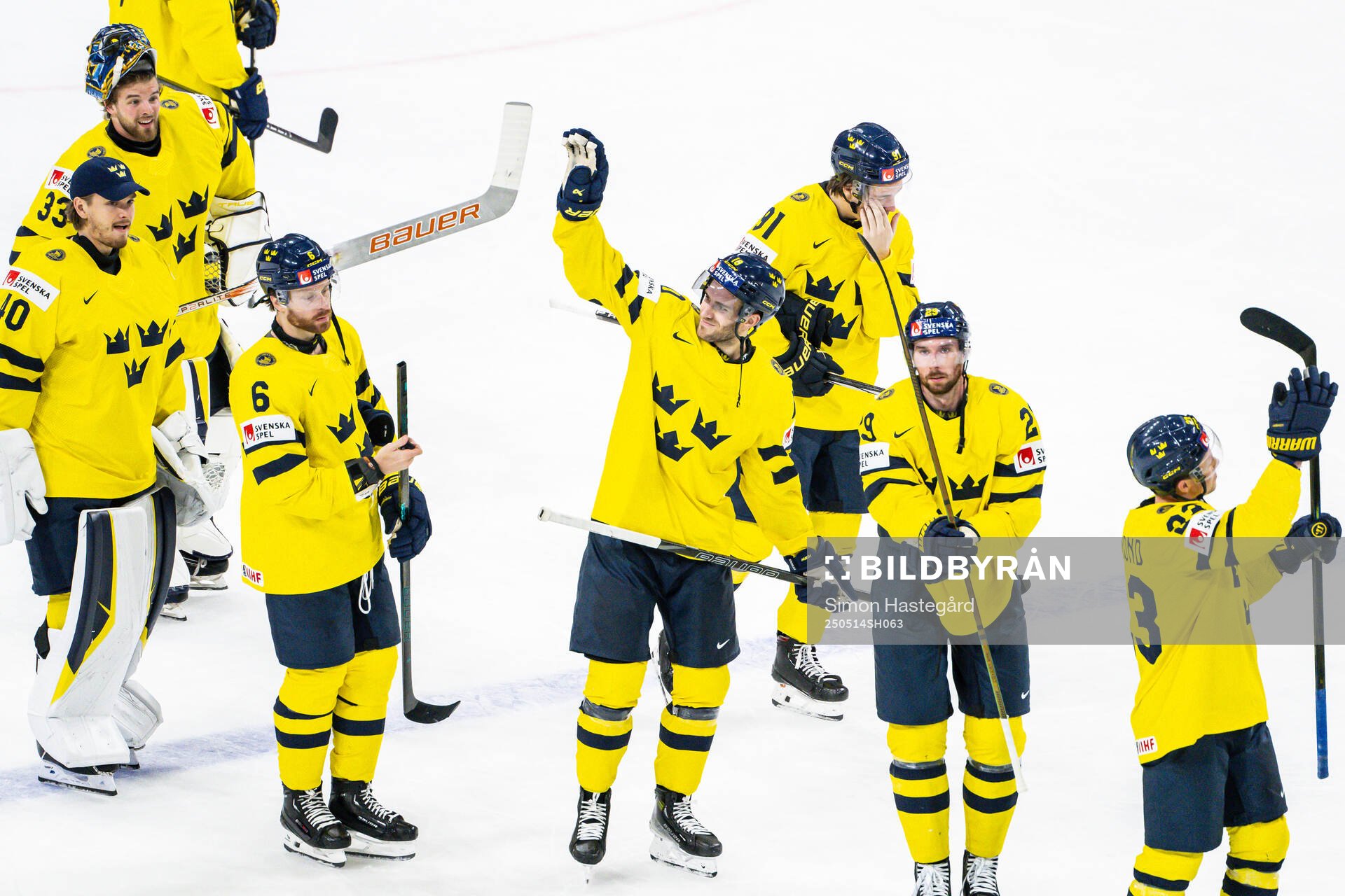 Alexander Wennberg of Sweden celebrates