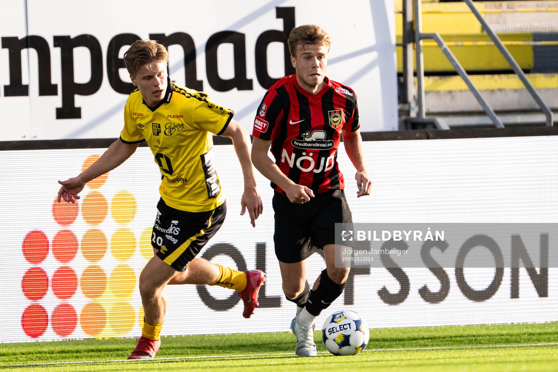 Elfsborgs Gottfrid Rapp och Brommapojkarnas Wilmer Odefalk
