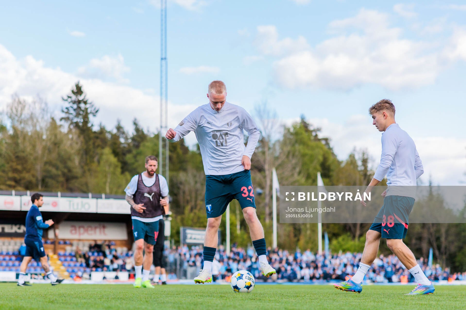 Malmö FFs Daniel Gudjohnsen och Hugo Bolin