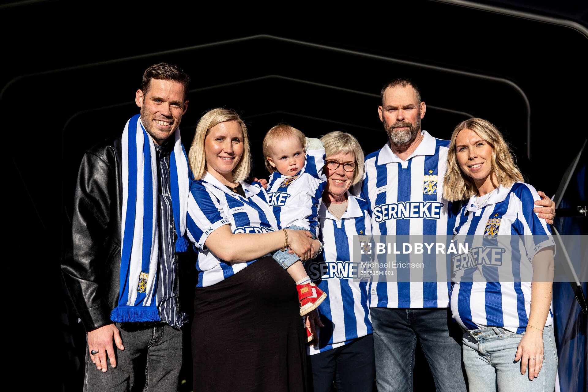 Emil Salomonsson med familj