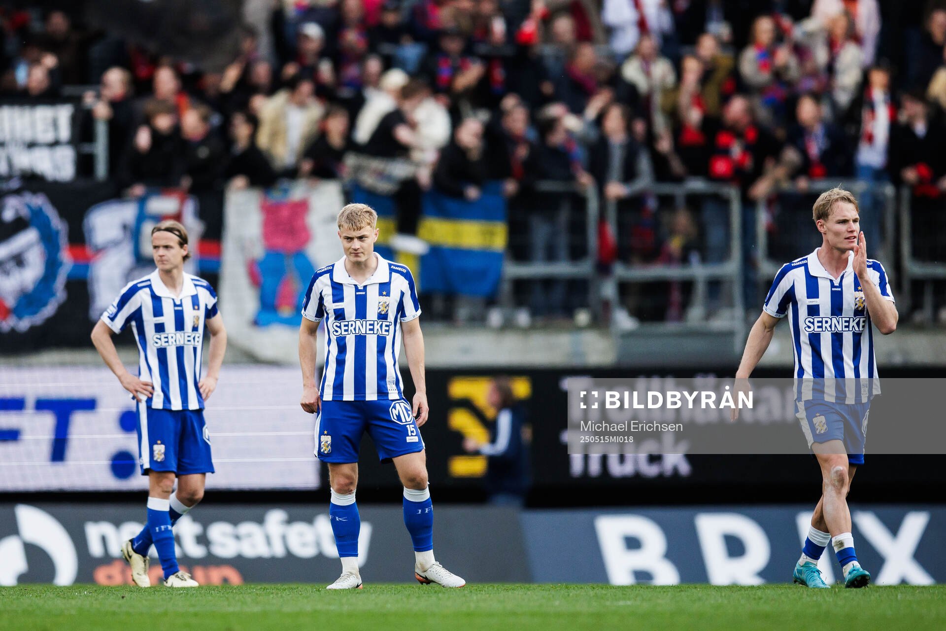 IFK Göteborgs August Erlingmark, David Kruse och Max
