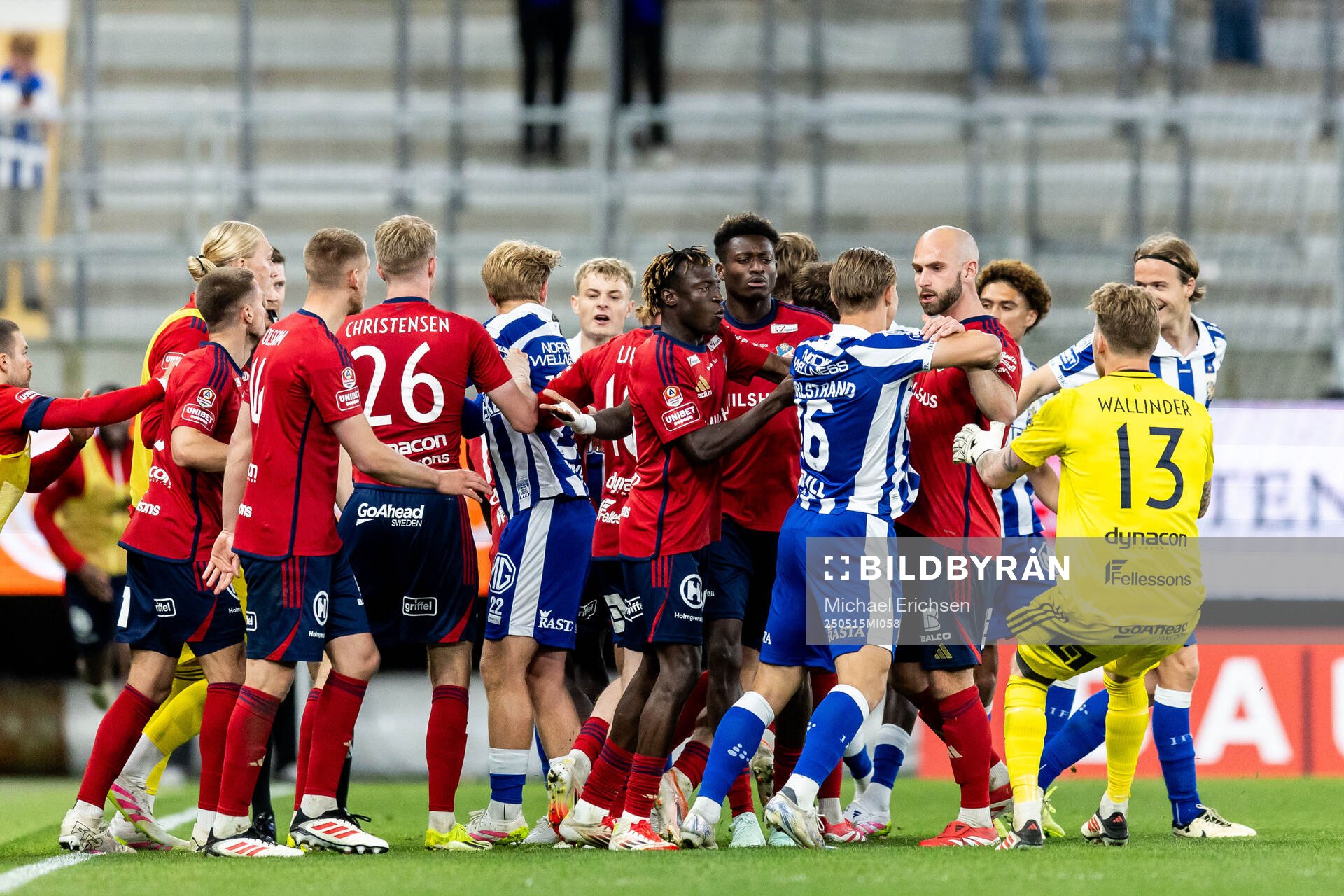 Irriterat mellan spelarna