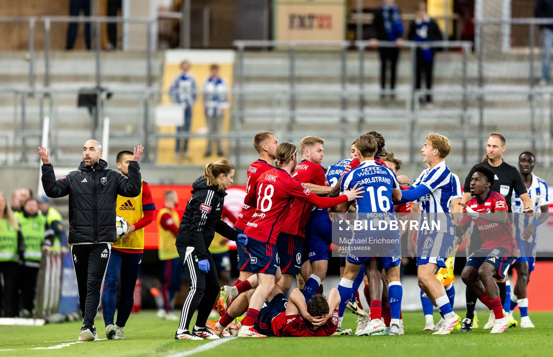 Irriterat mellan spelarna