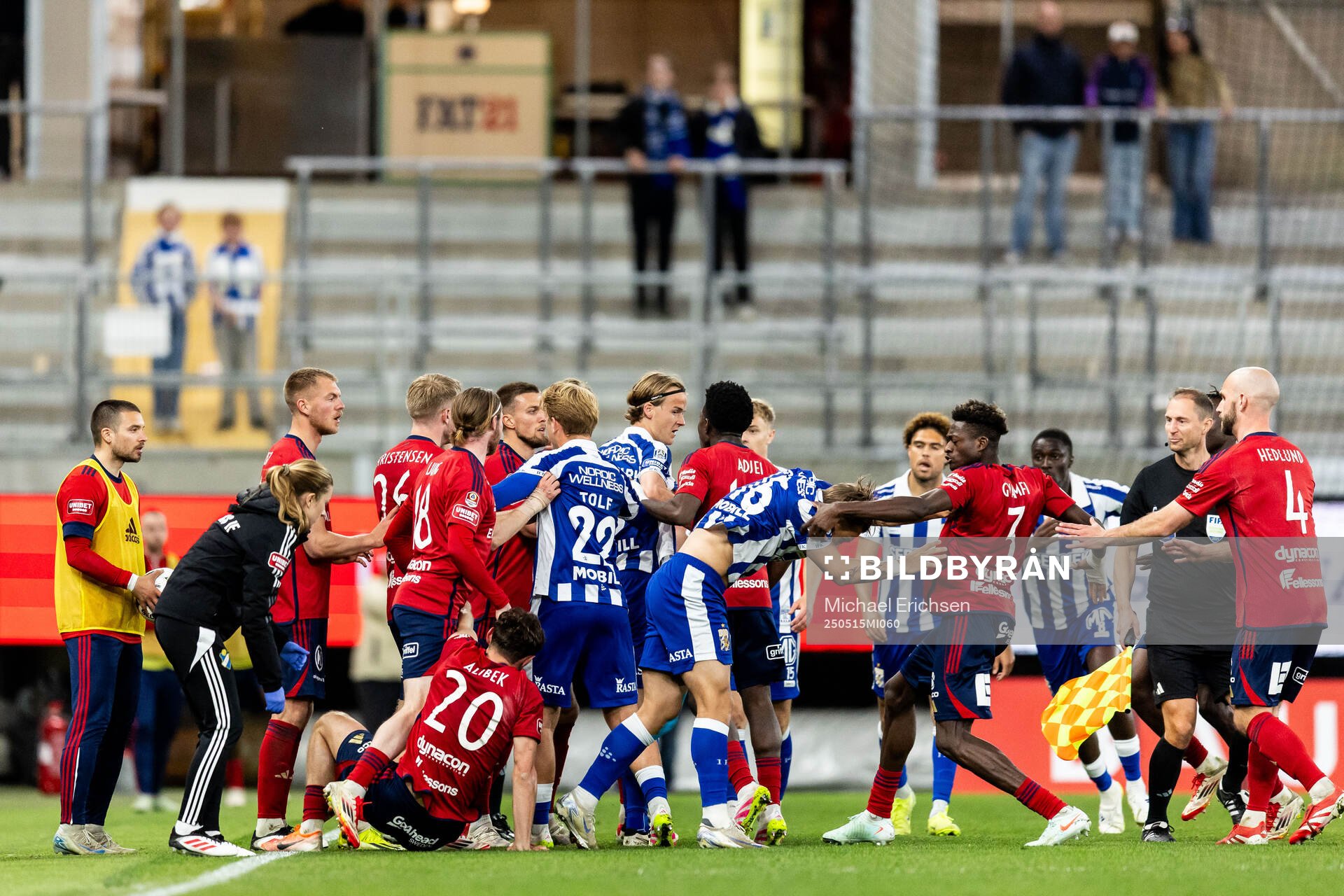 Irriterat mellan spelarna