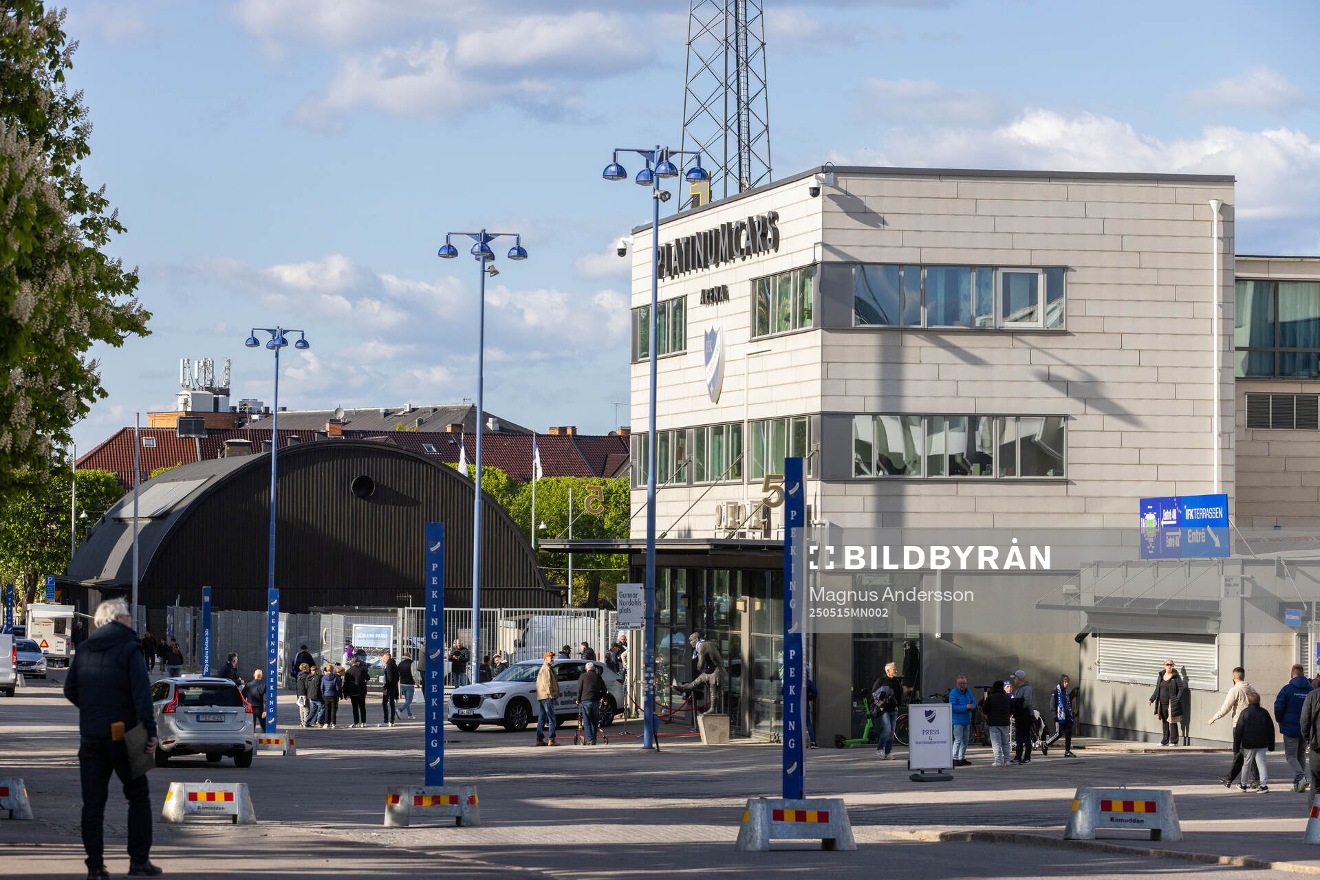 Exteriör vy av Platinumcars Arena