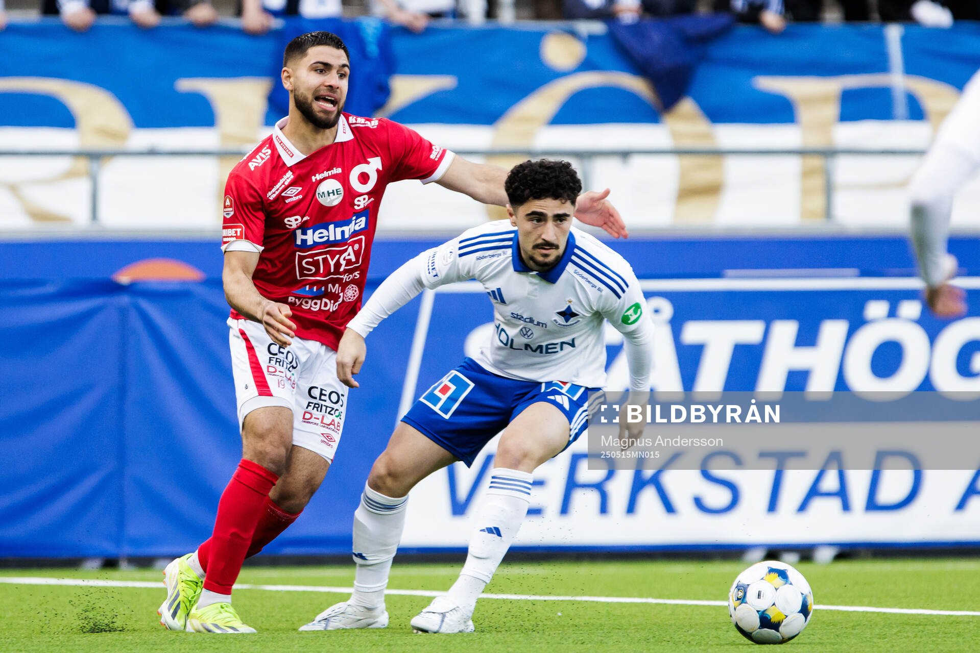 Degerfors Omar Faraj och IFK Norrköpings Ismet Lushaku