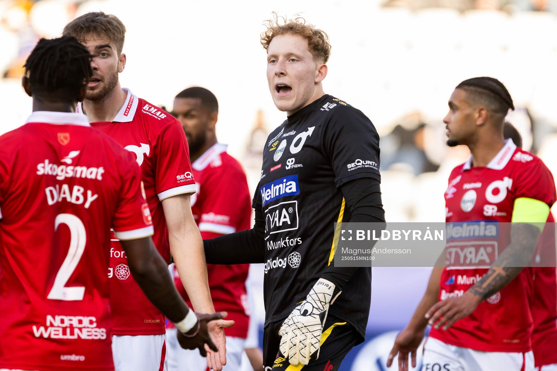 Degerfors målvakt Rasmus Forsell