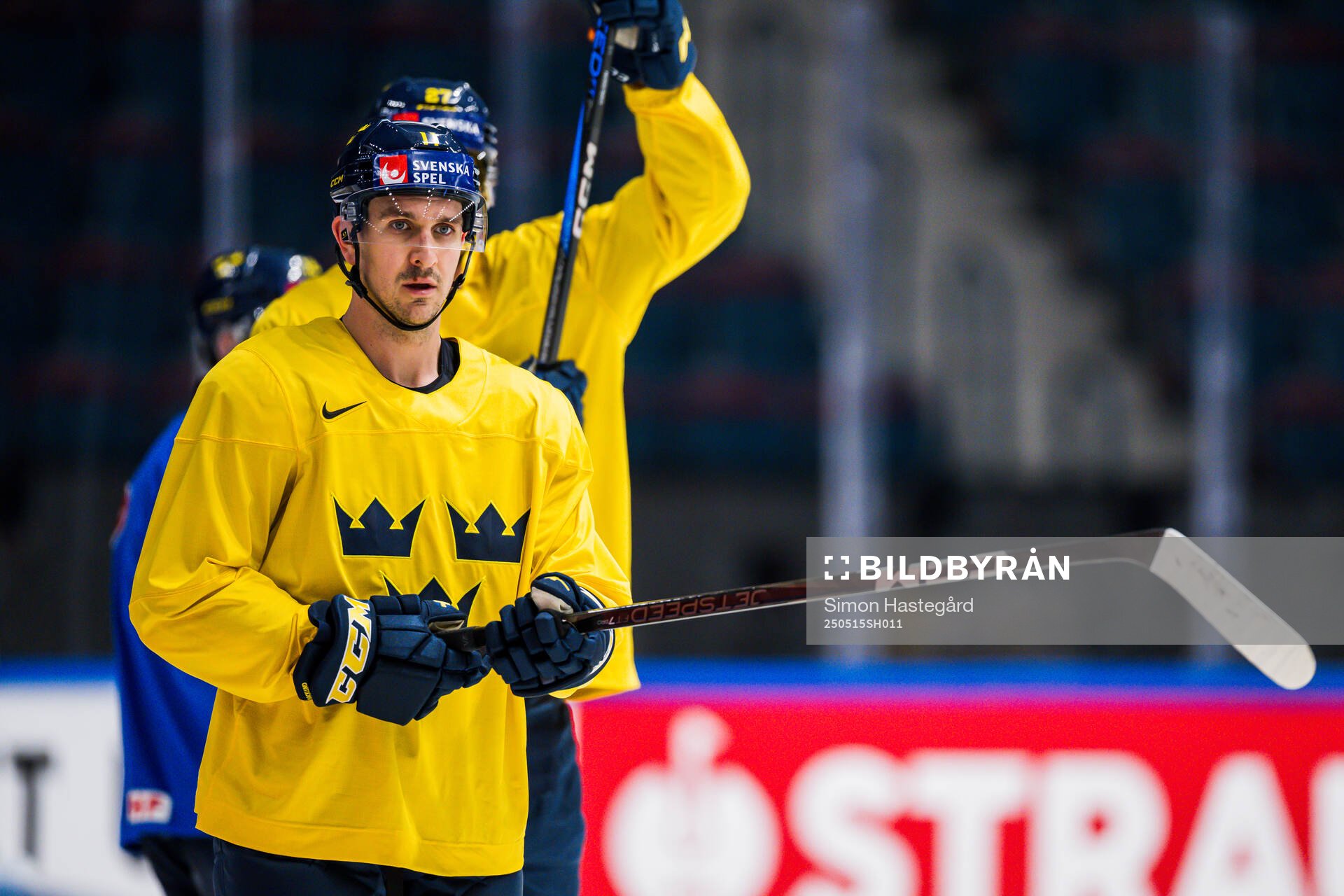 Mikael Backlund at a practice session