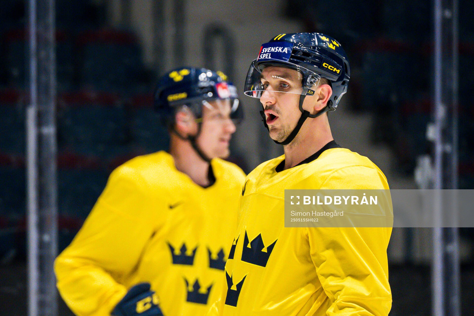 Mikael Backlund at a practice session