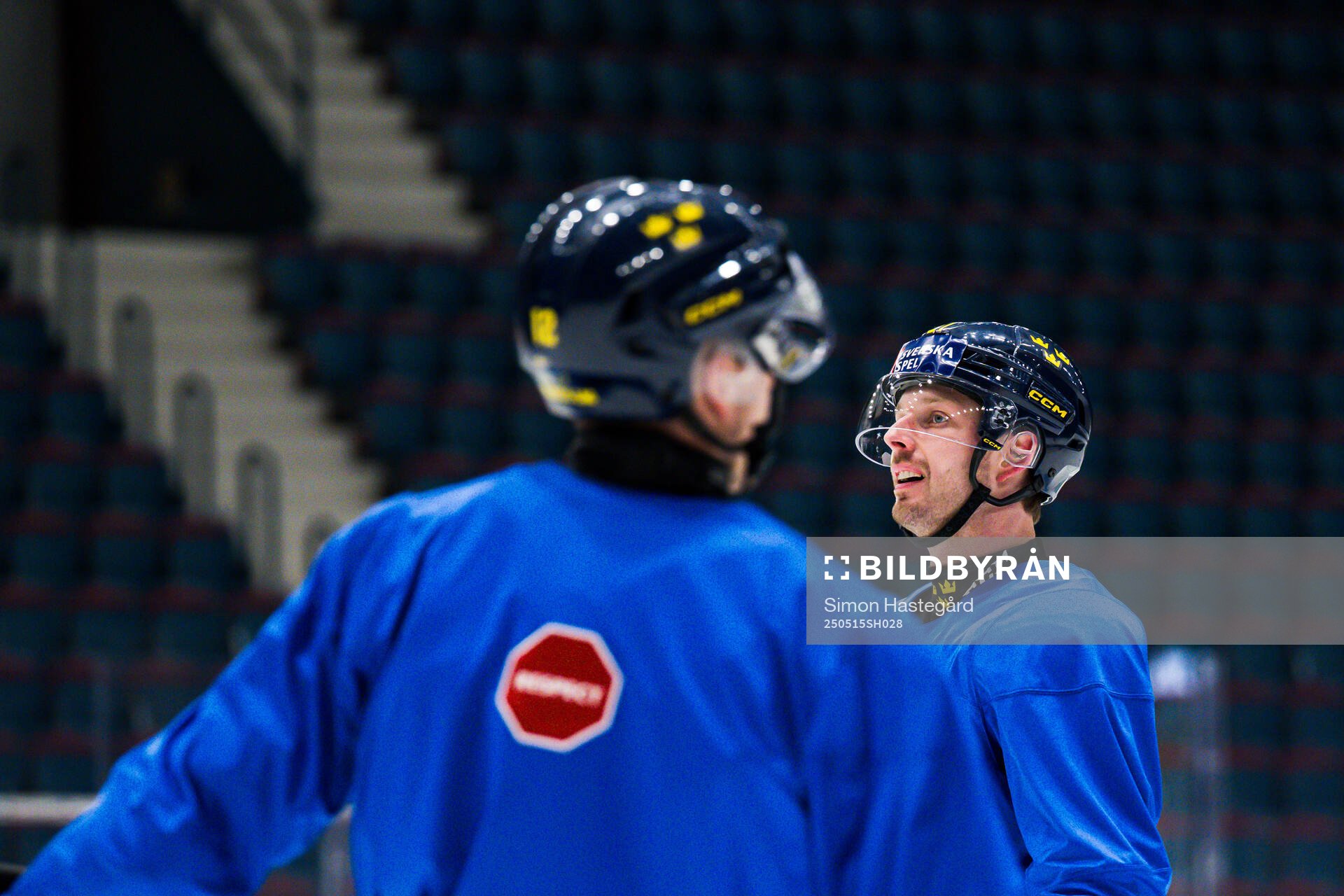 Christoffer Ehn at a practice session