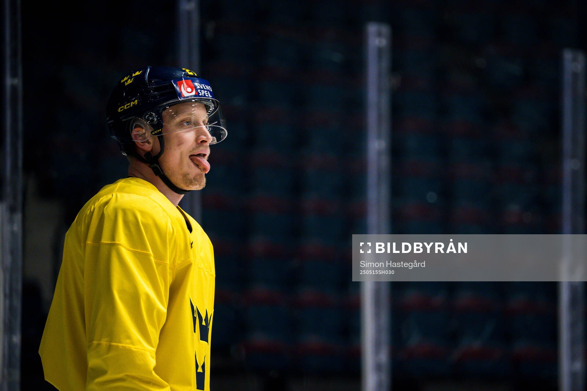 Gabriel Carlsson at a practice session