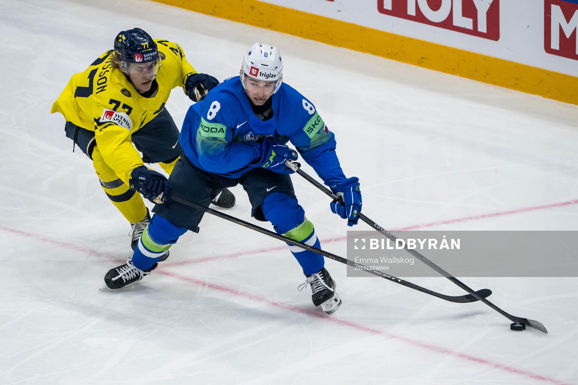 Simon Edvinsson of Sweden and Marcel Mahkovec of Slovenia