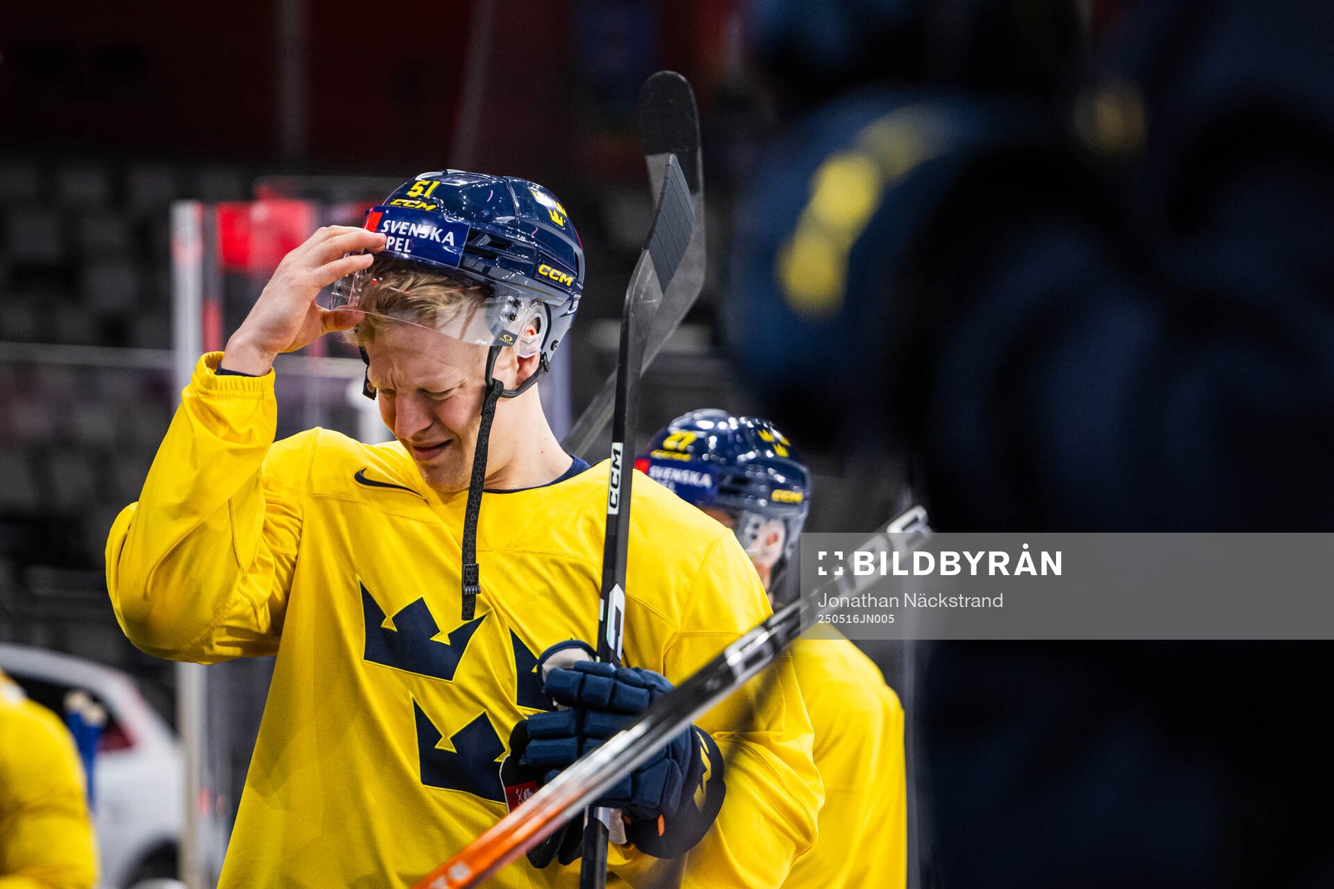 Emil Heineman of Sweden at a practice session