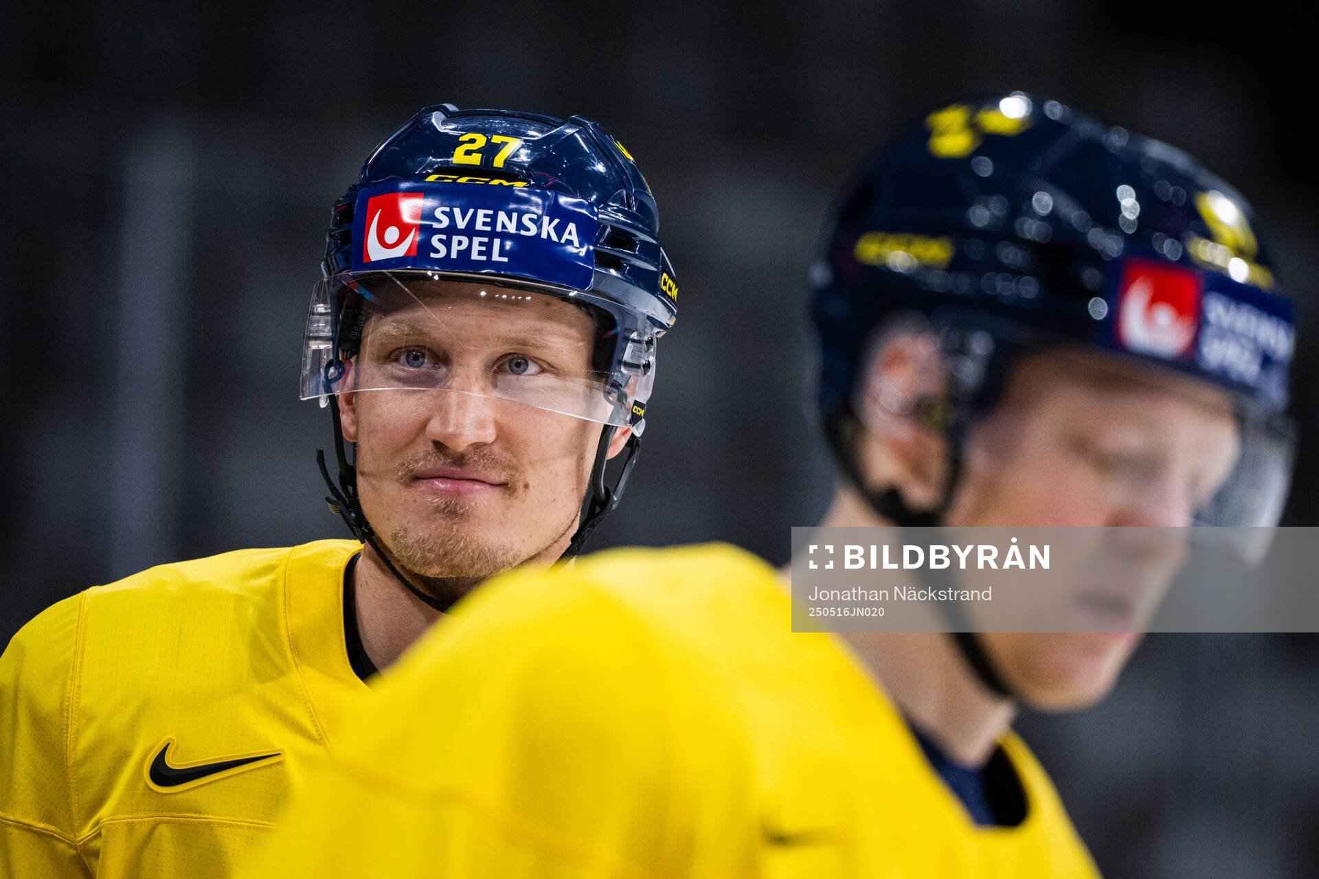 Gabriel Carlsson of Sweden at a practice session