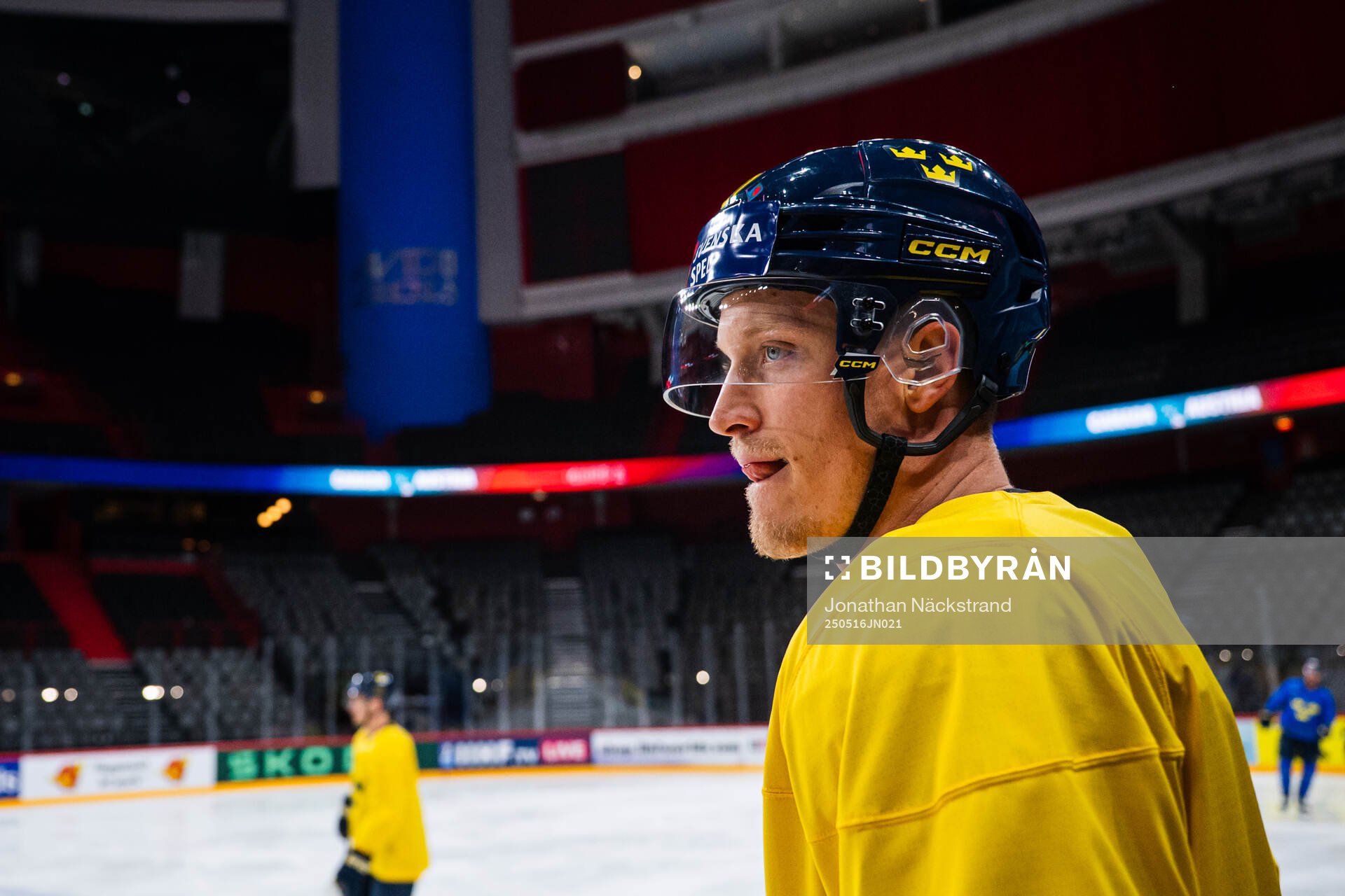 Gabriel Carlsson of Sweden at a practice session