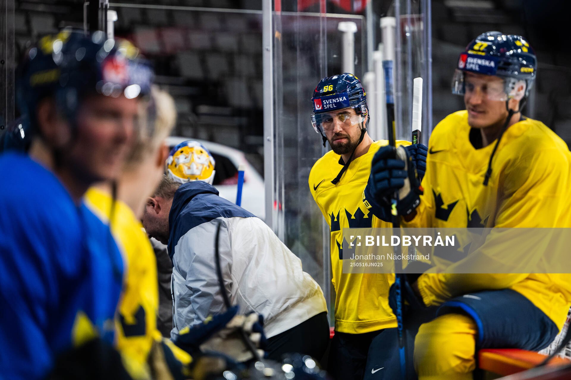 Erik Gustafsson of Sweden at a practice session