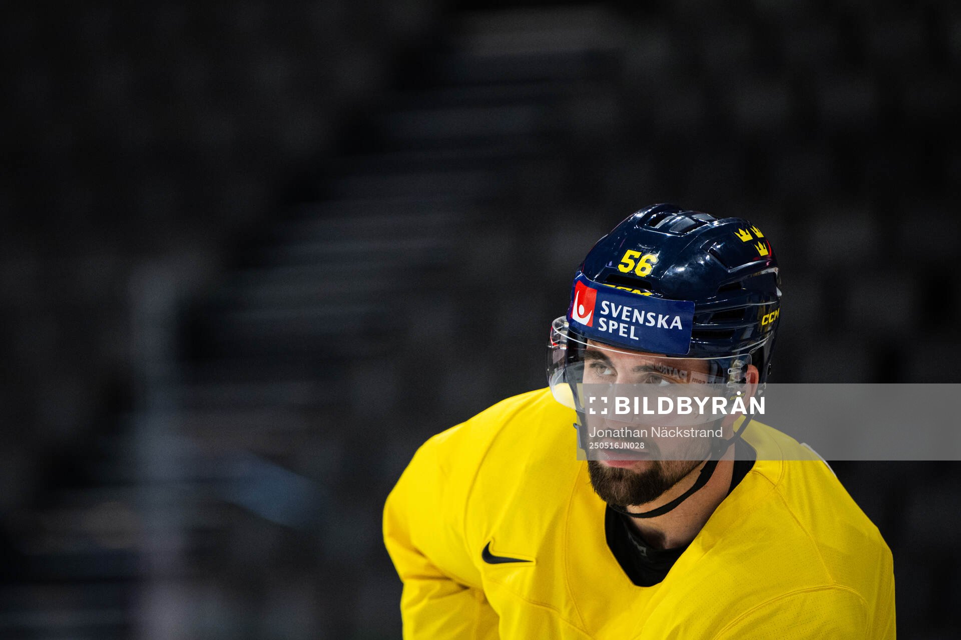 Erik Gustafsson of Sweden at a practice session