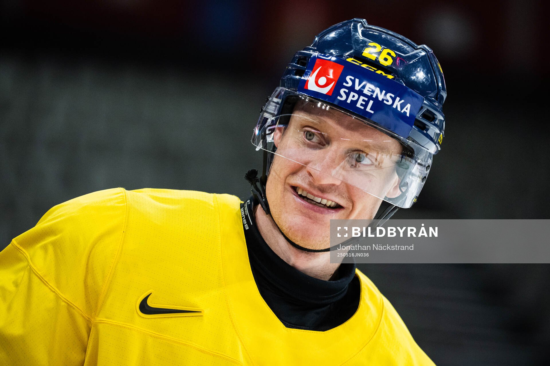 Anton Bengtsson of Sweden at a practice session