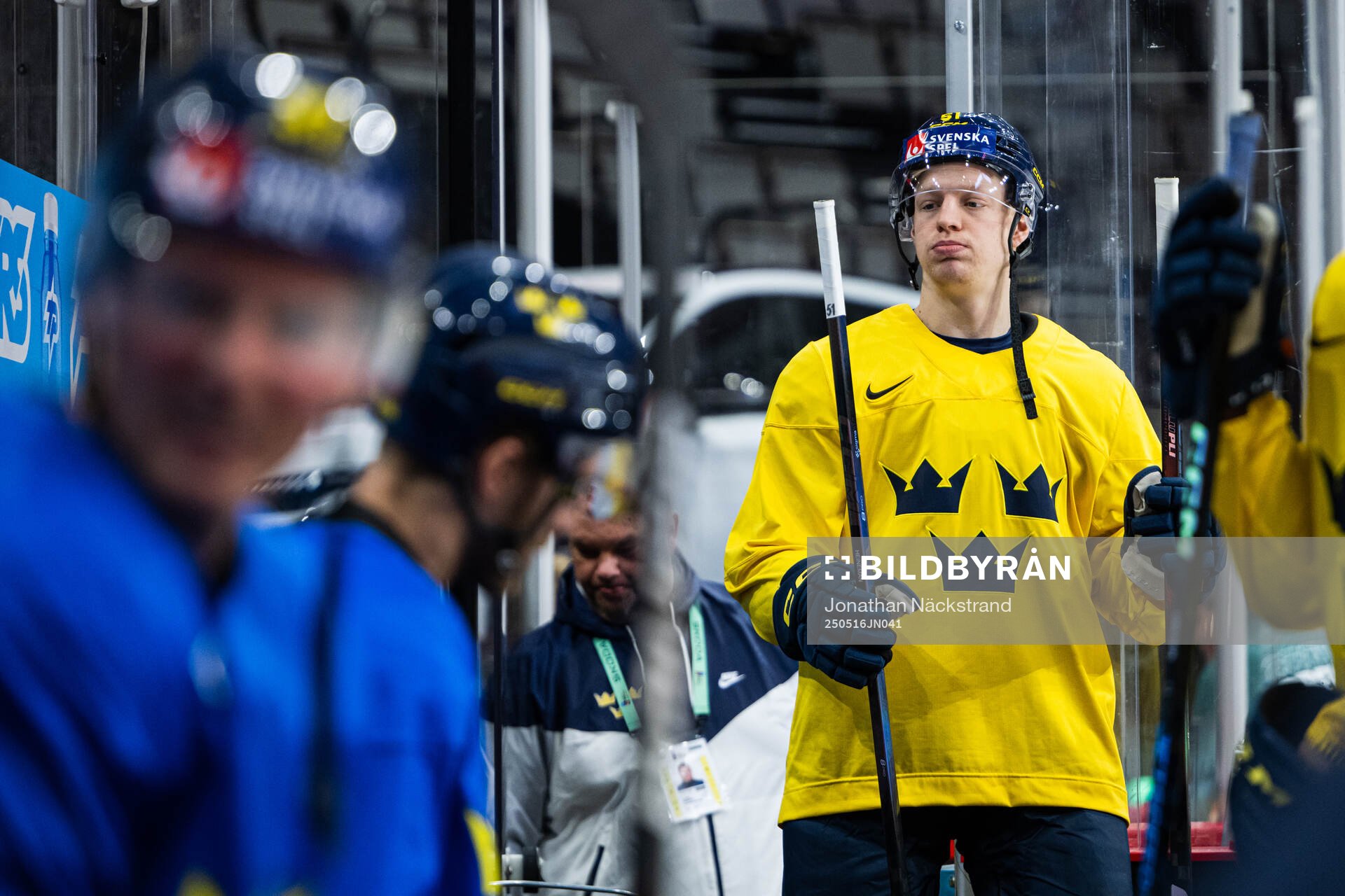 Emil Heineman of Sweden at a practice session
