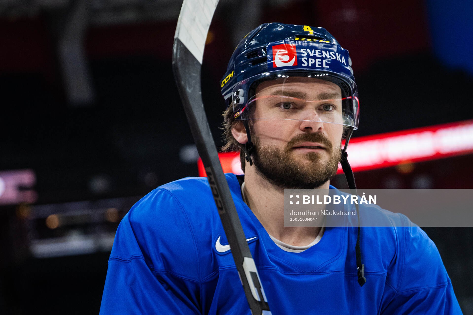 Rasmus Andersson of Sweden at a practice session