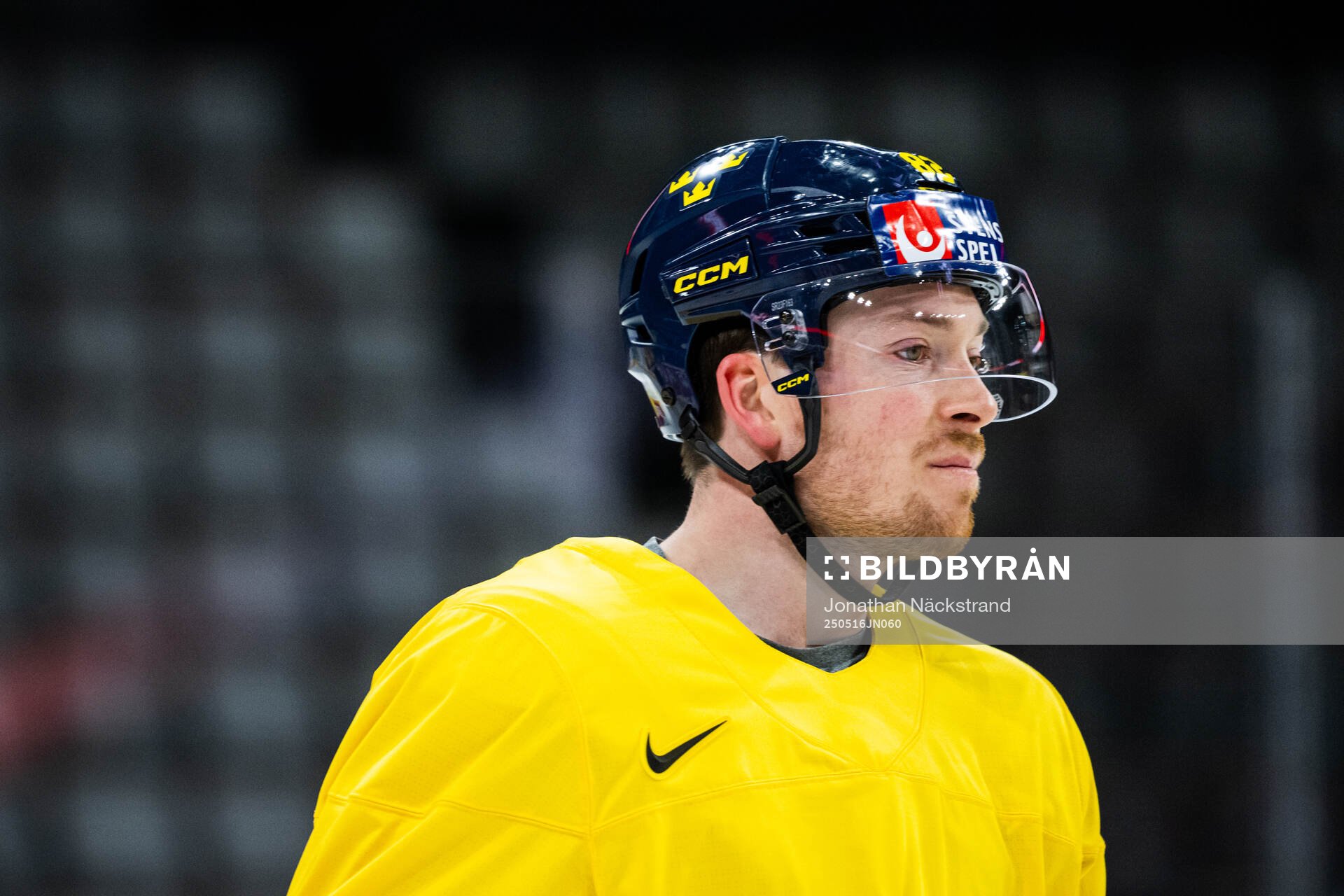 Jesper Frödén of Sweden at a practice session