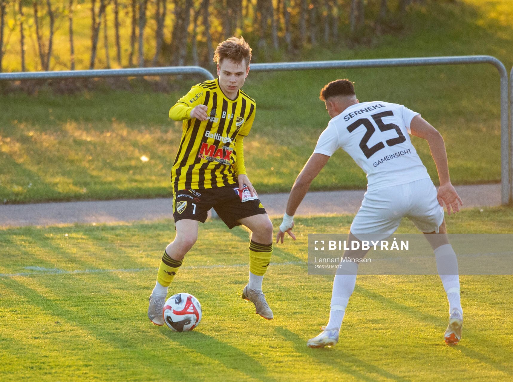 IFK Hässleholms Max Persson i matchen i division 2 mellan