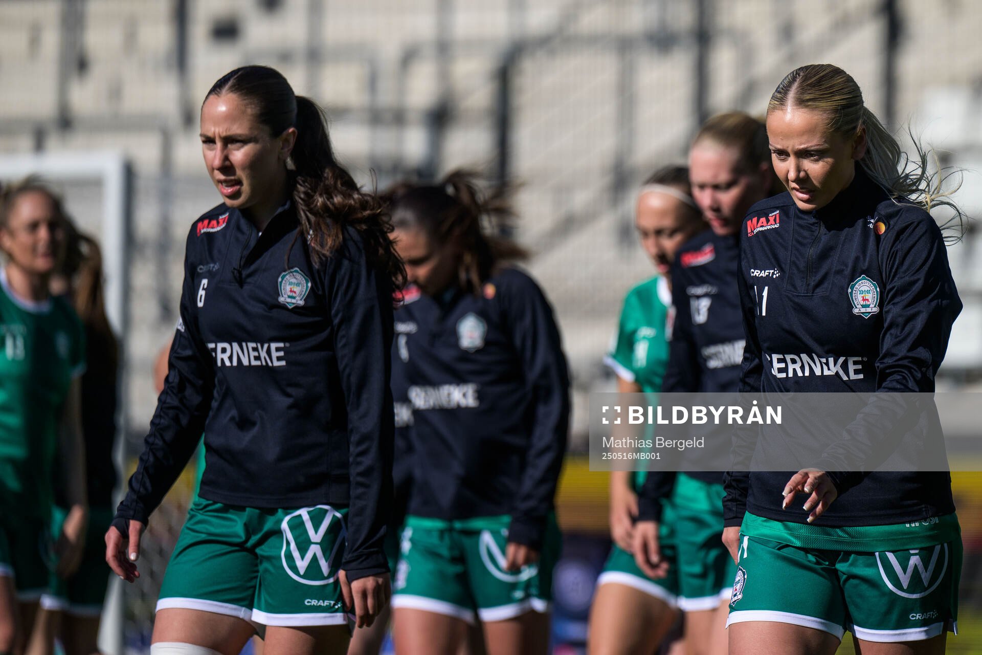 Alingsås Moa Öhman inför fotbollsmatchen i Damallsvenskan mellan Häcken och Alingsås den 16 maj 2025 i Göteborg. 