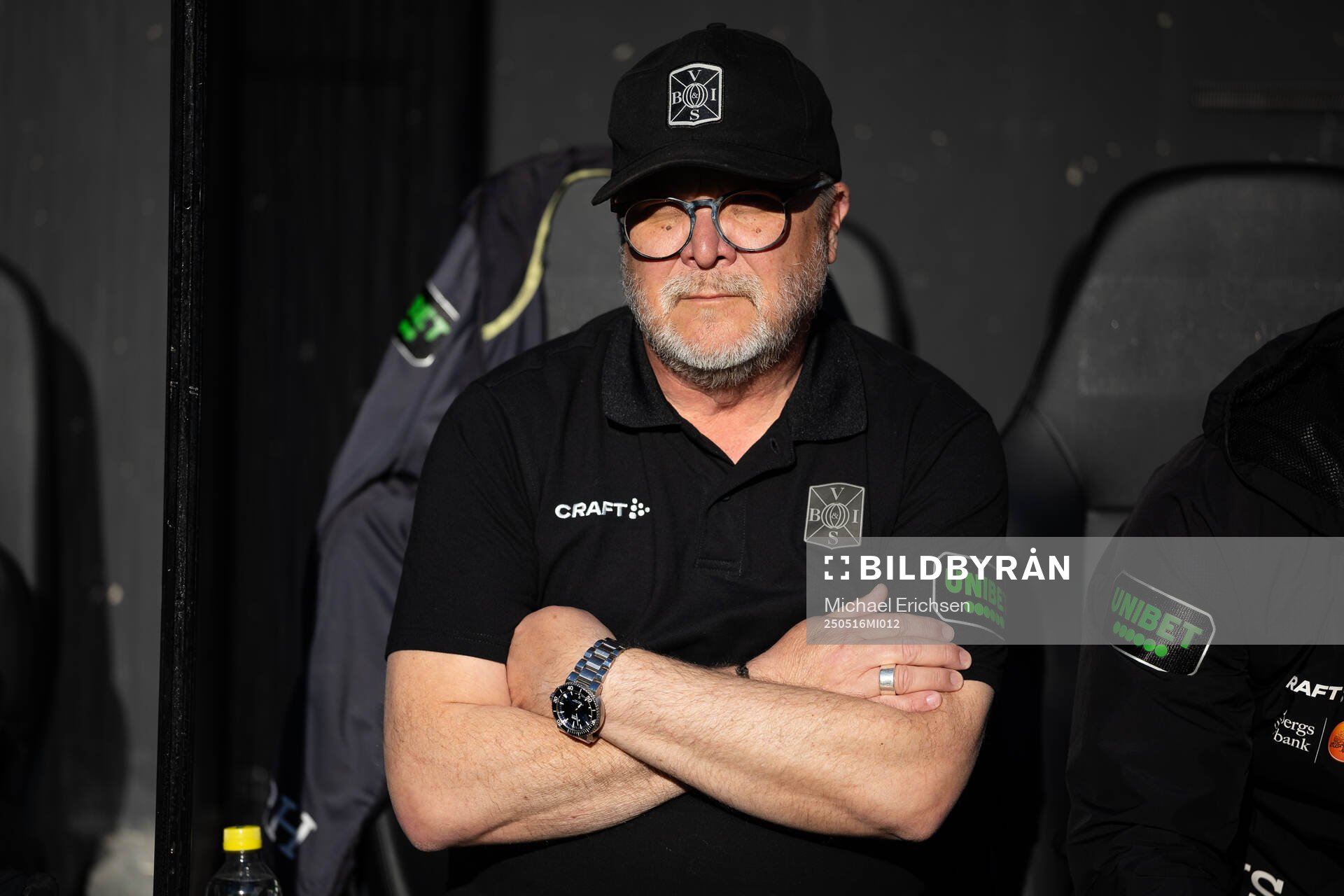Varbergs tränare Roar Hansen inför fotbollsmatchen i Superettan mellan Örgryte och Varberg den 16 maj 2025 i Göteborg. 